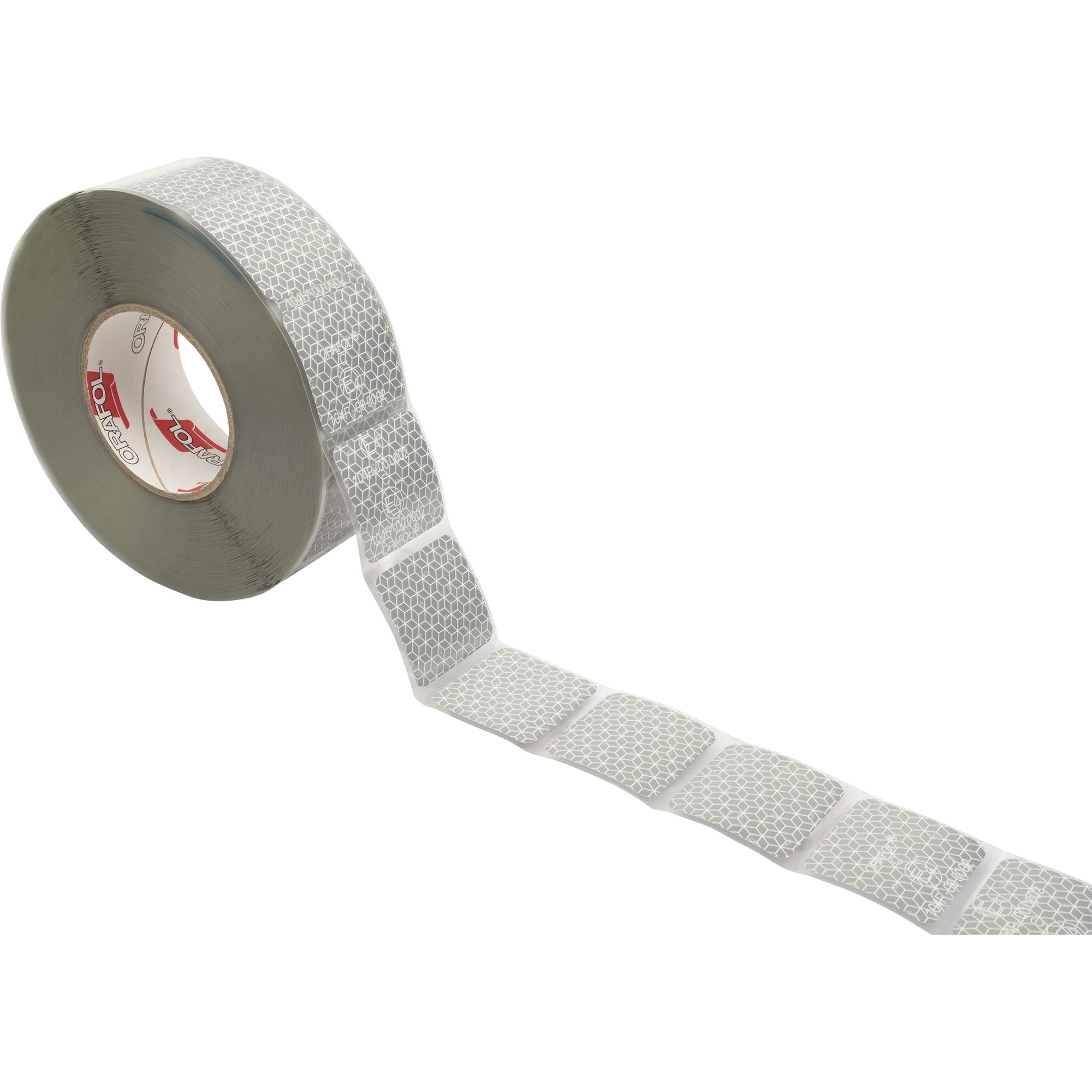 Bande réfléchissante segmentée, Orafol, blanc