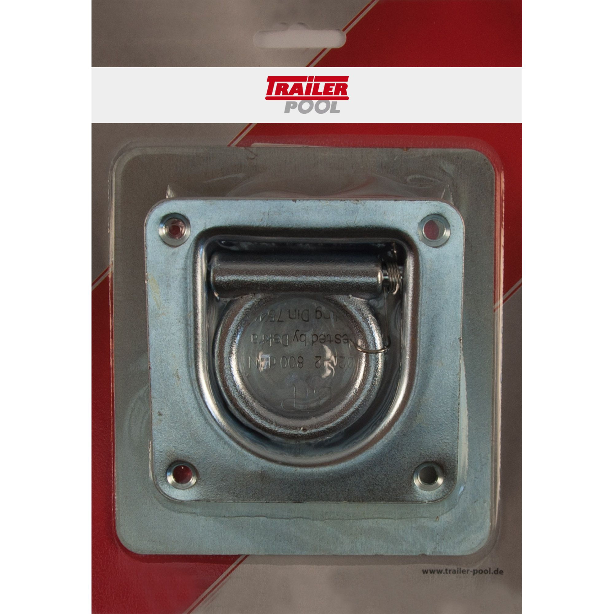 Kit anneau d'arrimage encastrable, contreplaque de fixation, blister