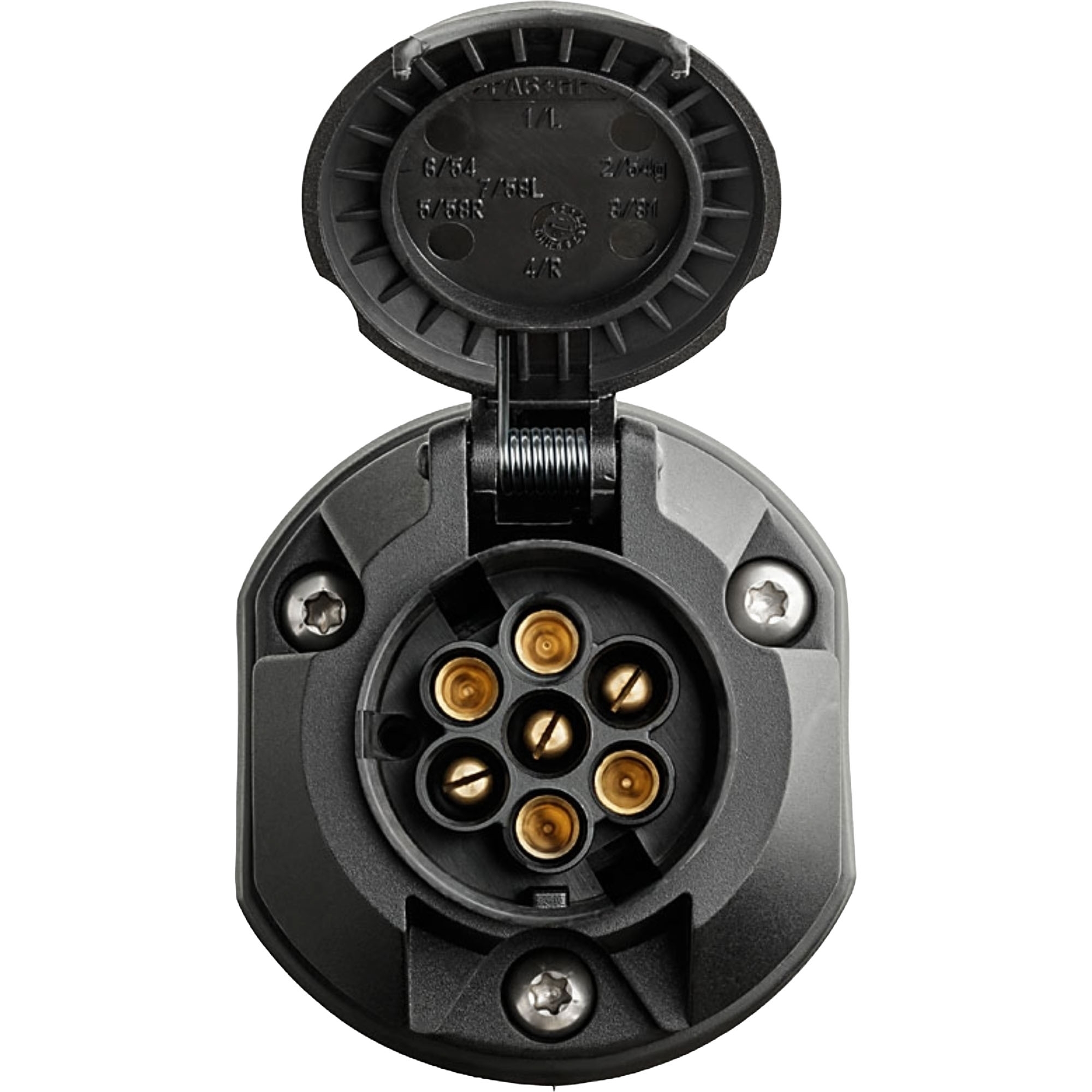 Réducteur de tension 24V avec 2 sorties socle 7 plots 12V