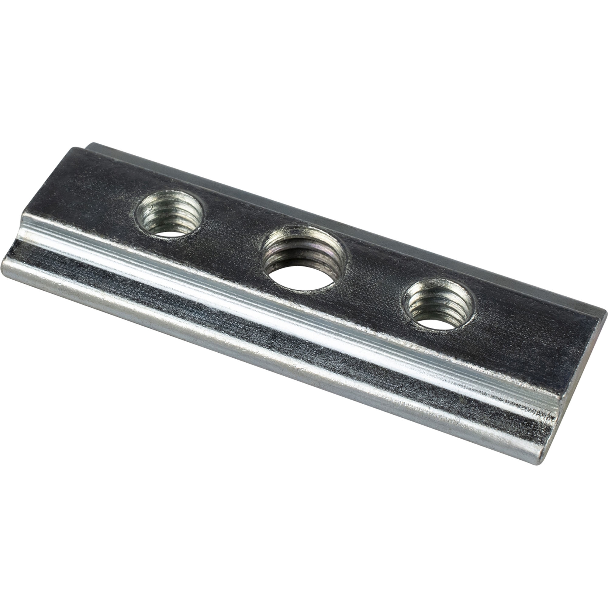 Plaque tarraudée pour rail aviation