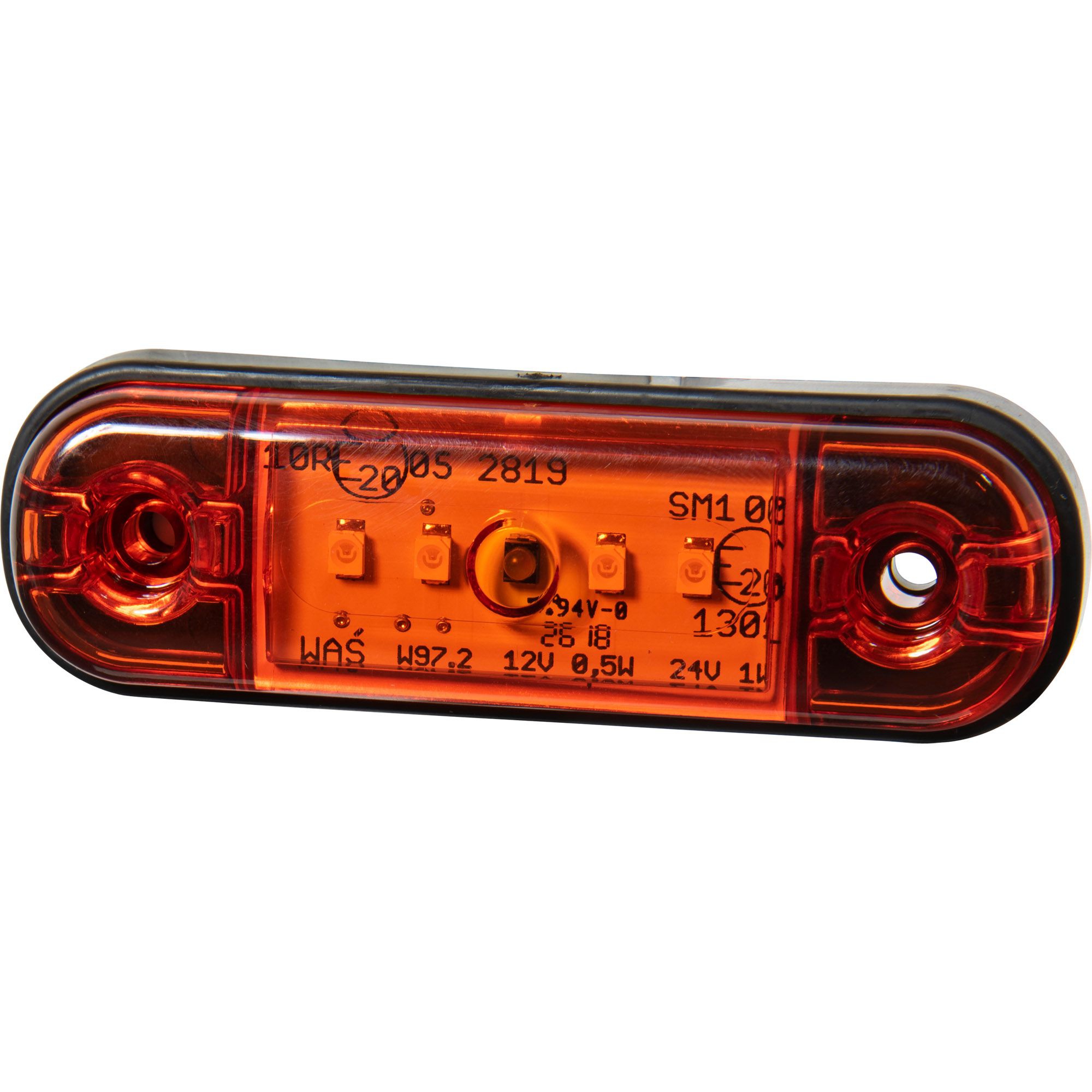 Feu de position latéral LED, jaune, 12-24 Volt