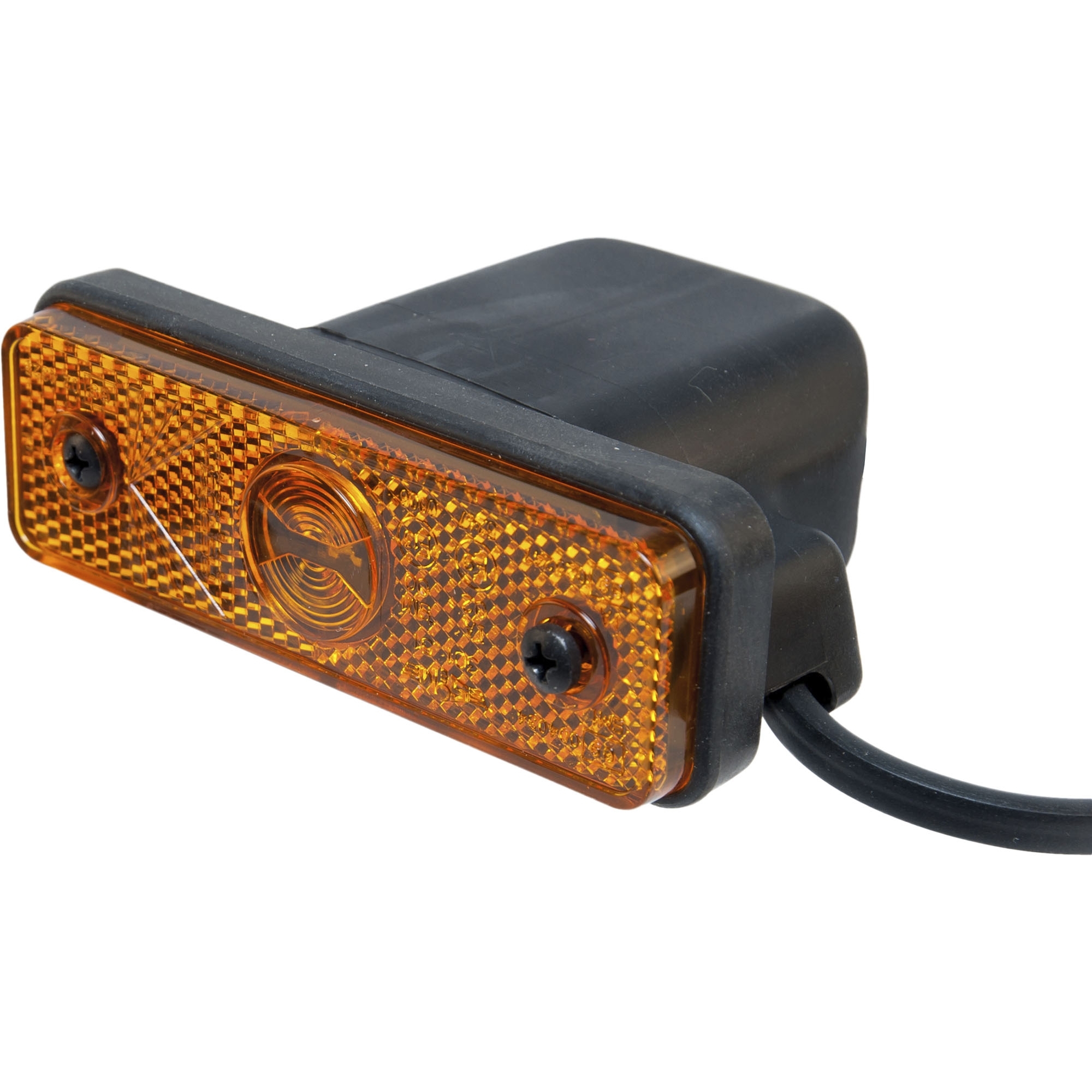 Feu de position latéral Aspöck Flatpoint 1 LED, jaune, câble DC