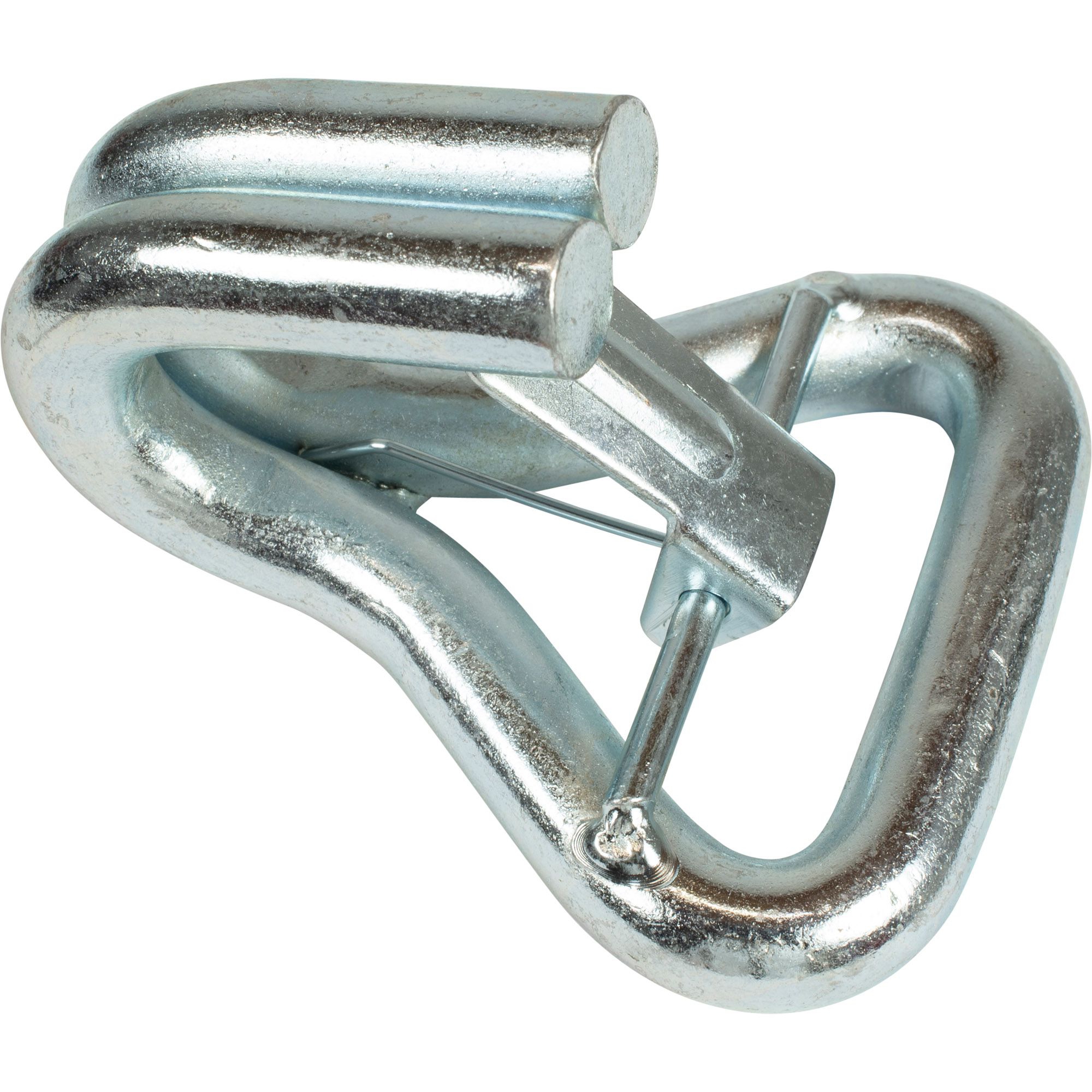 Crochet triangulaire avec sécurité pour sangle 50 mm Crochet triangulaire avec sécurité pour sangle 50 mm