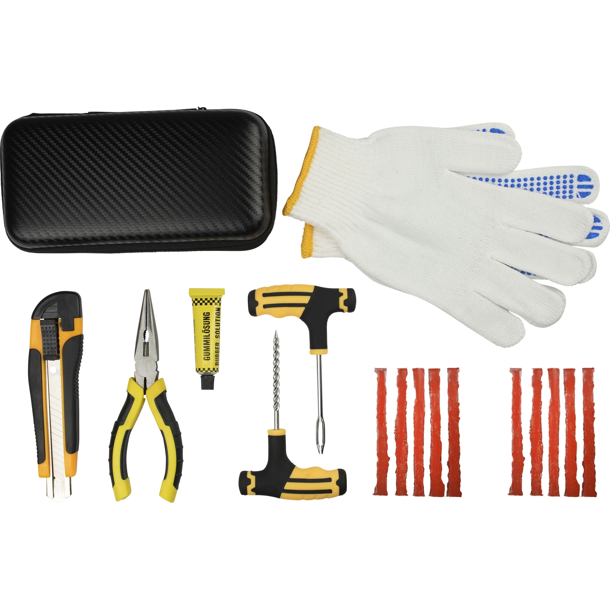 Kit de Réparation de Pneus, 18 Pièces