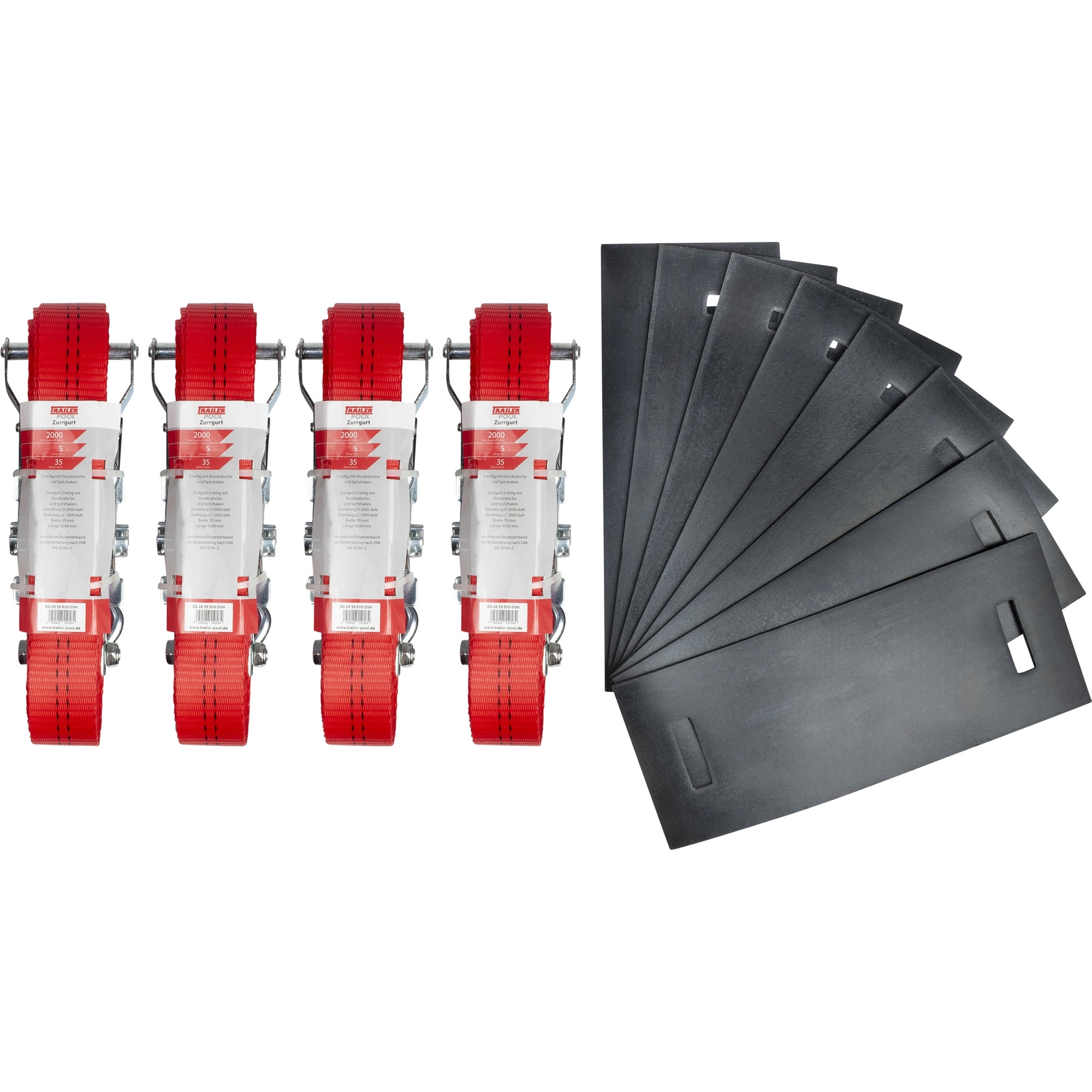 Kit arrimage, sangles et patins de protection