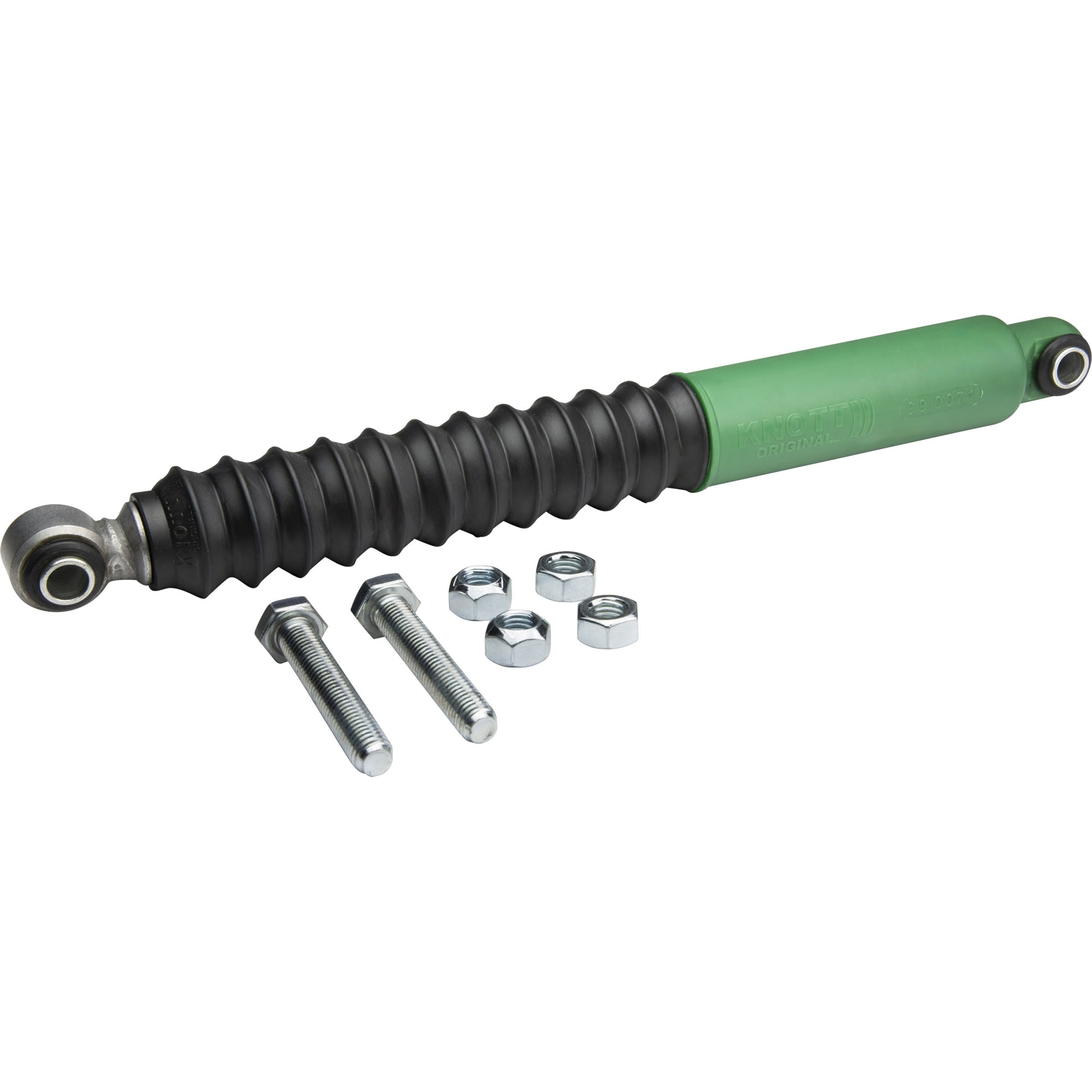 Kit d'amortisseurs Knott, charge d'essieu 1300 kg, vert