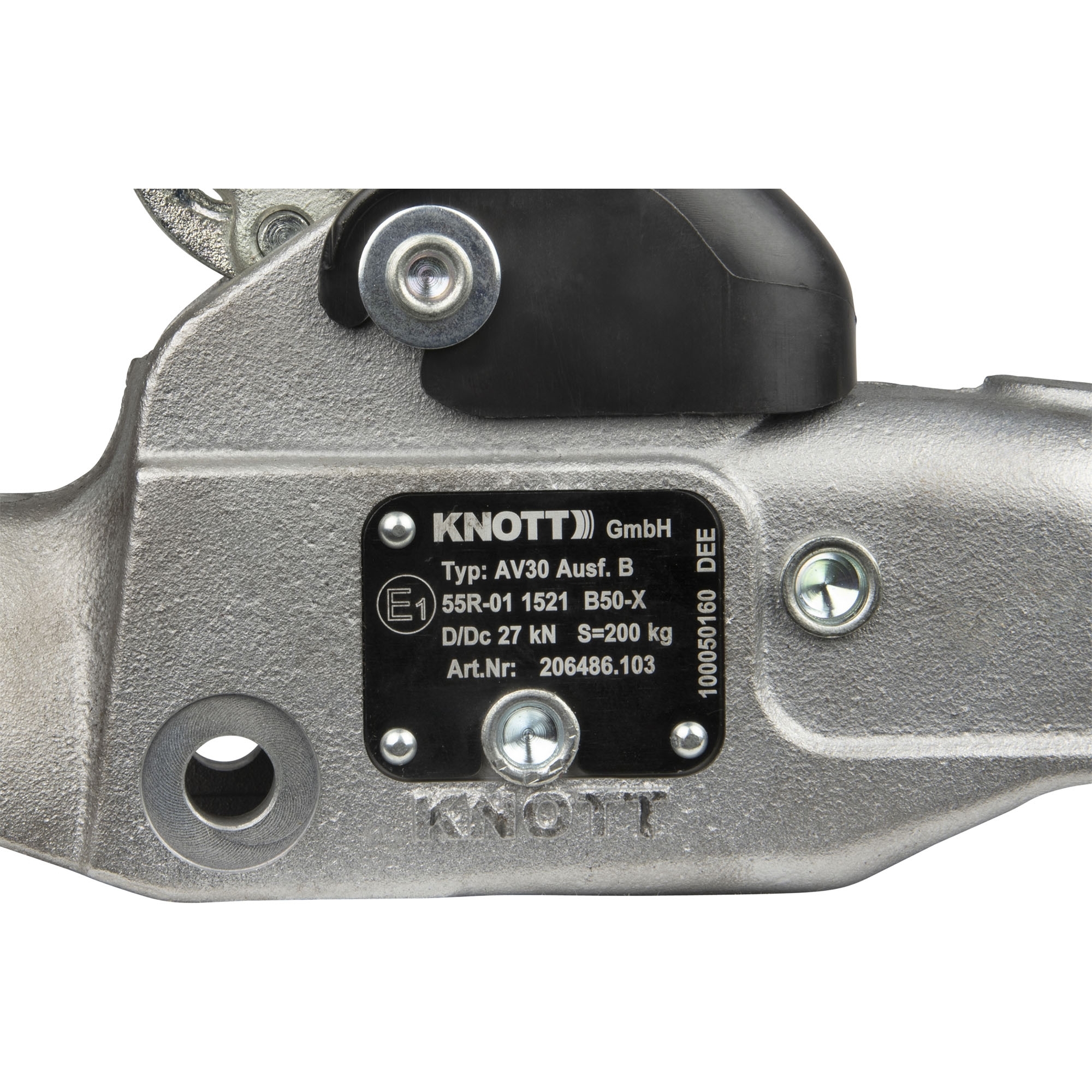 Accouplement à boule 3000kg Knott AV30-A Ø50mm SET