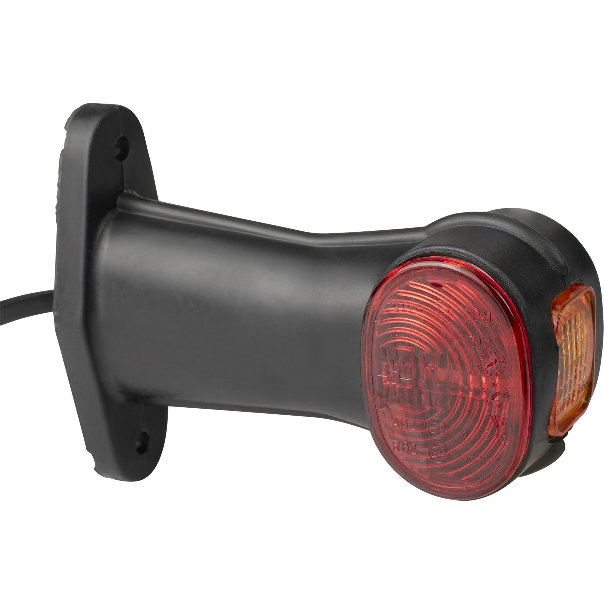 Feu d'encombrement bicolore Aspöck Superpoint 2, modèle droit