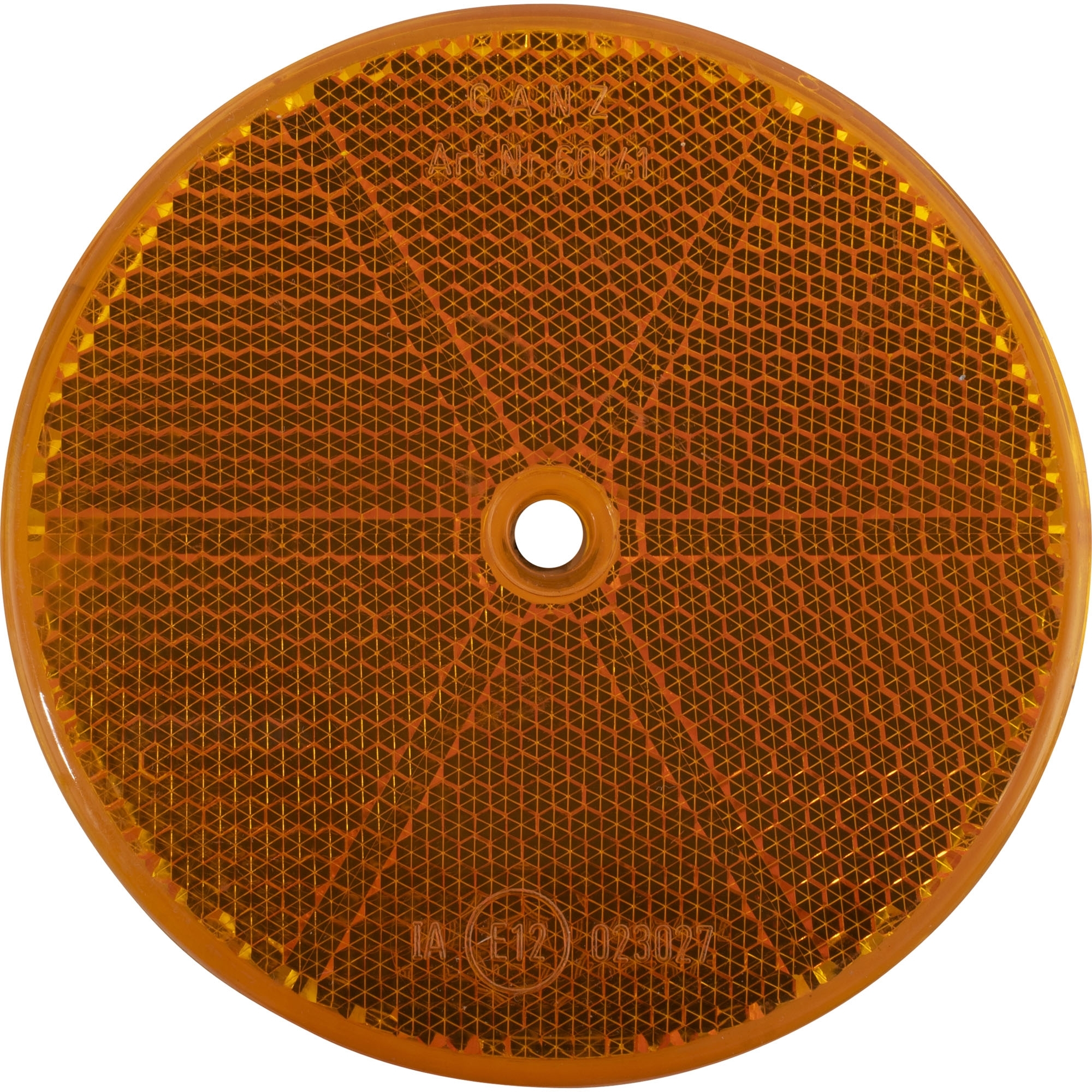 Catadioptre réfléchissant Ø 60 mm, blanc, à visser