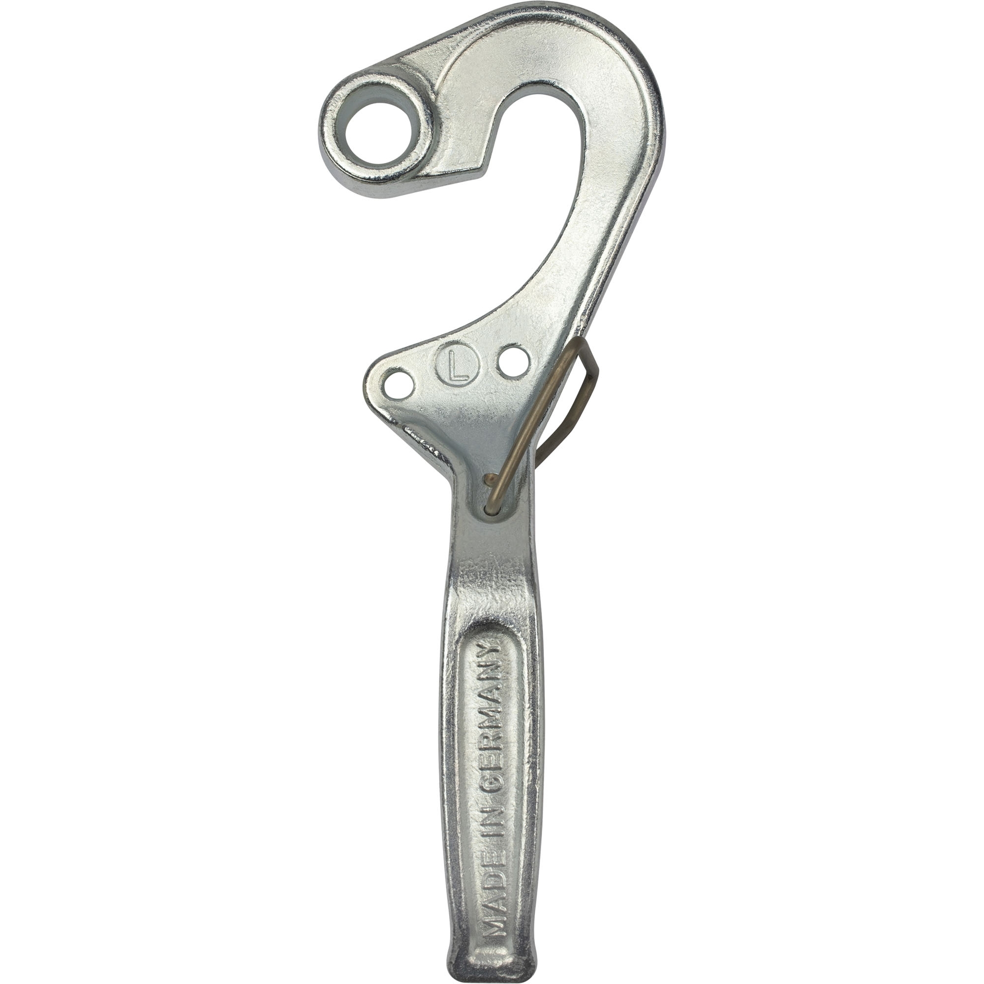 Fermeture à pêne, lâche, gauche, avec ressort de sécurité