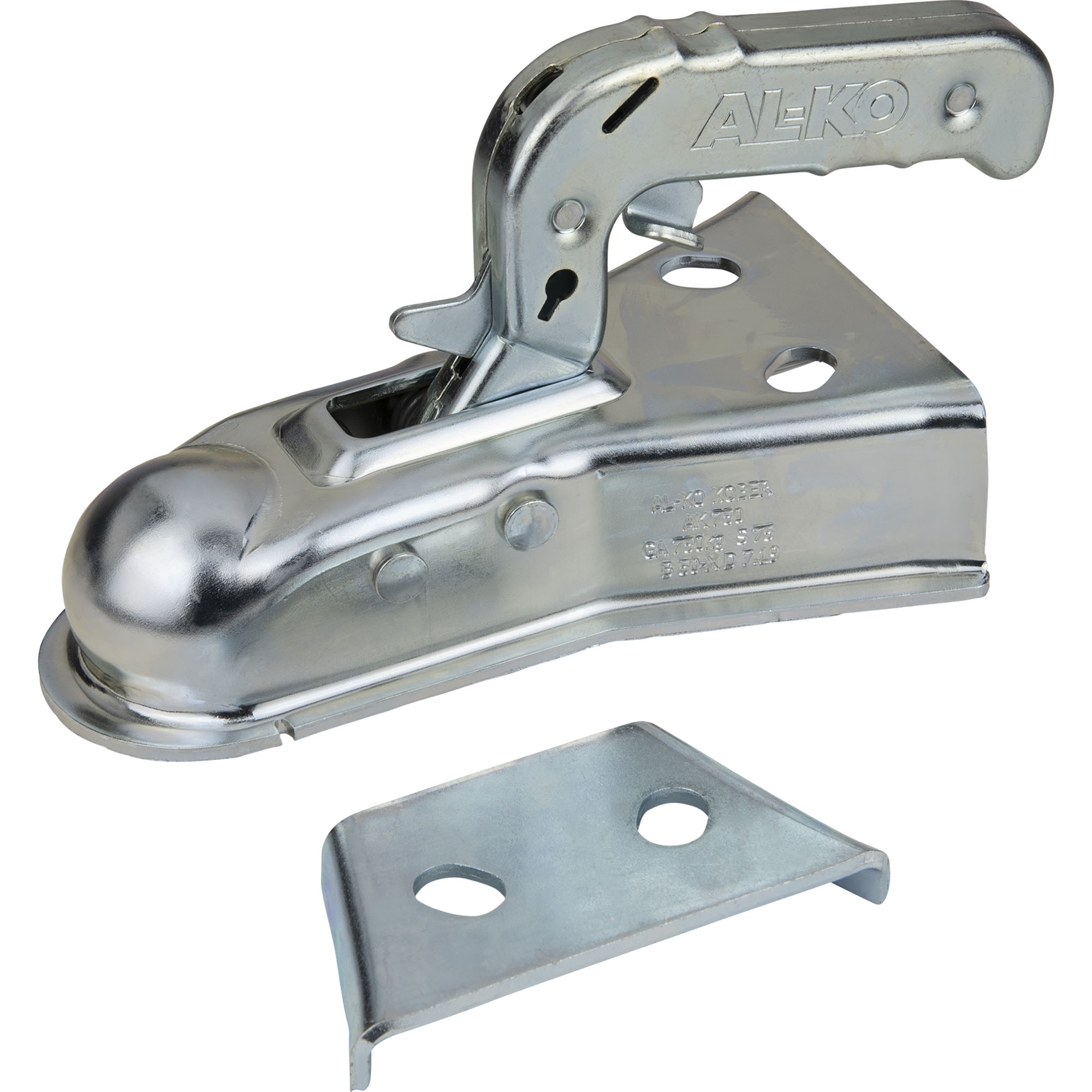 Accouplement à boule 750 kg, AK 750 v. A, timon V