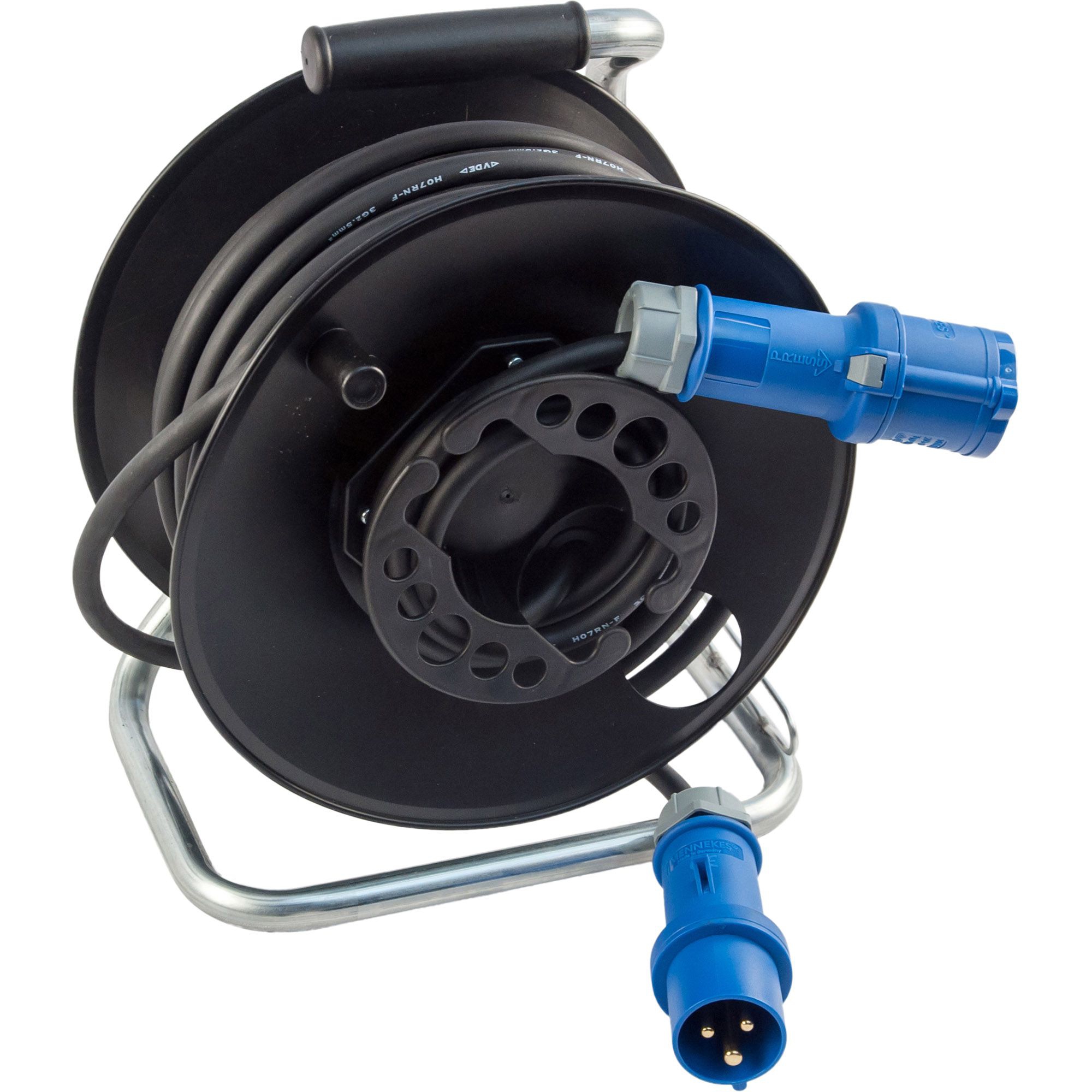 Tambour de camping avec prise CEE et accouplement CEE, 25 m