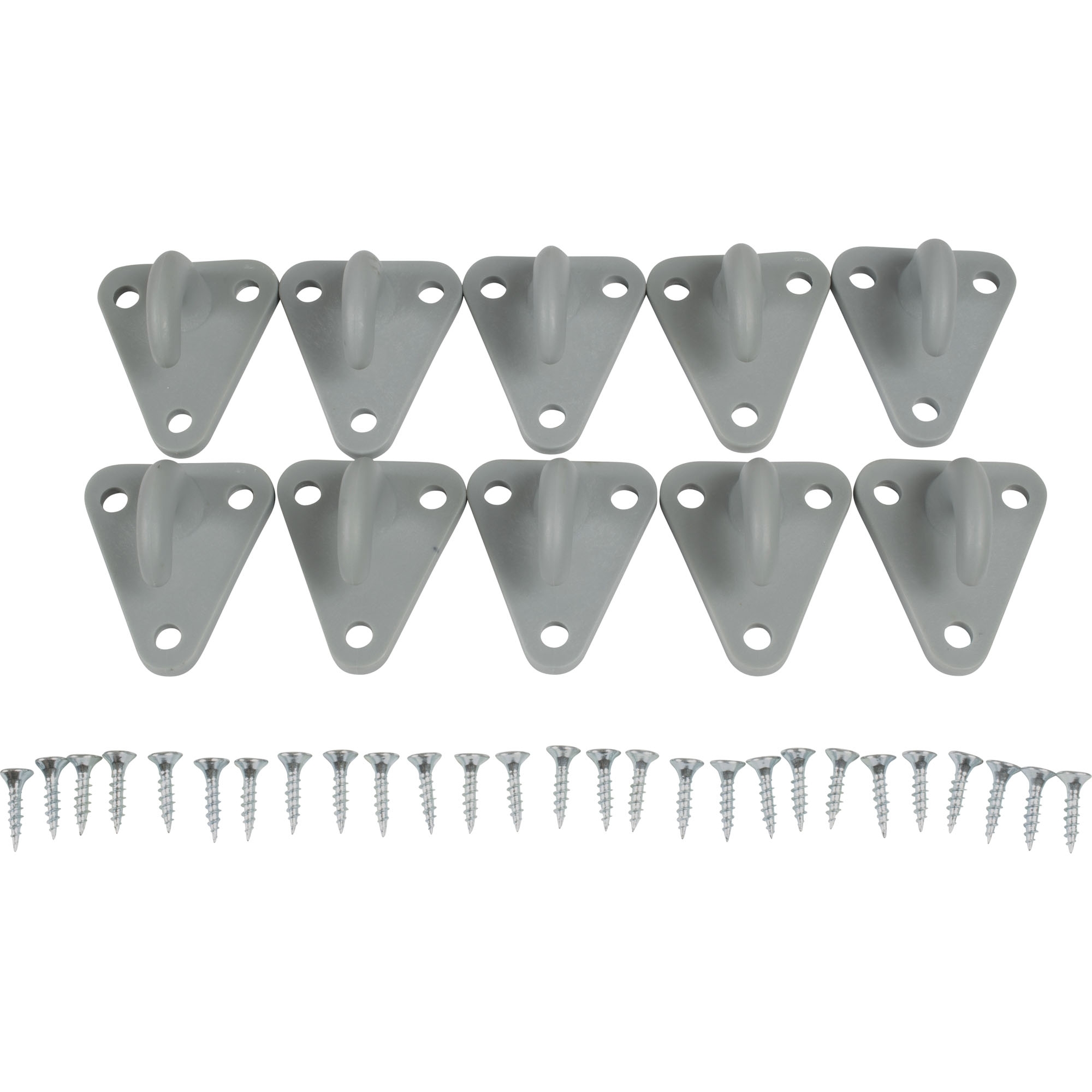 Ensemble de fixation pour filets et bâches, 10 crochets pour bâches, 3