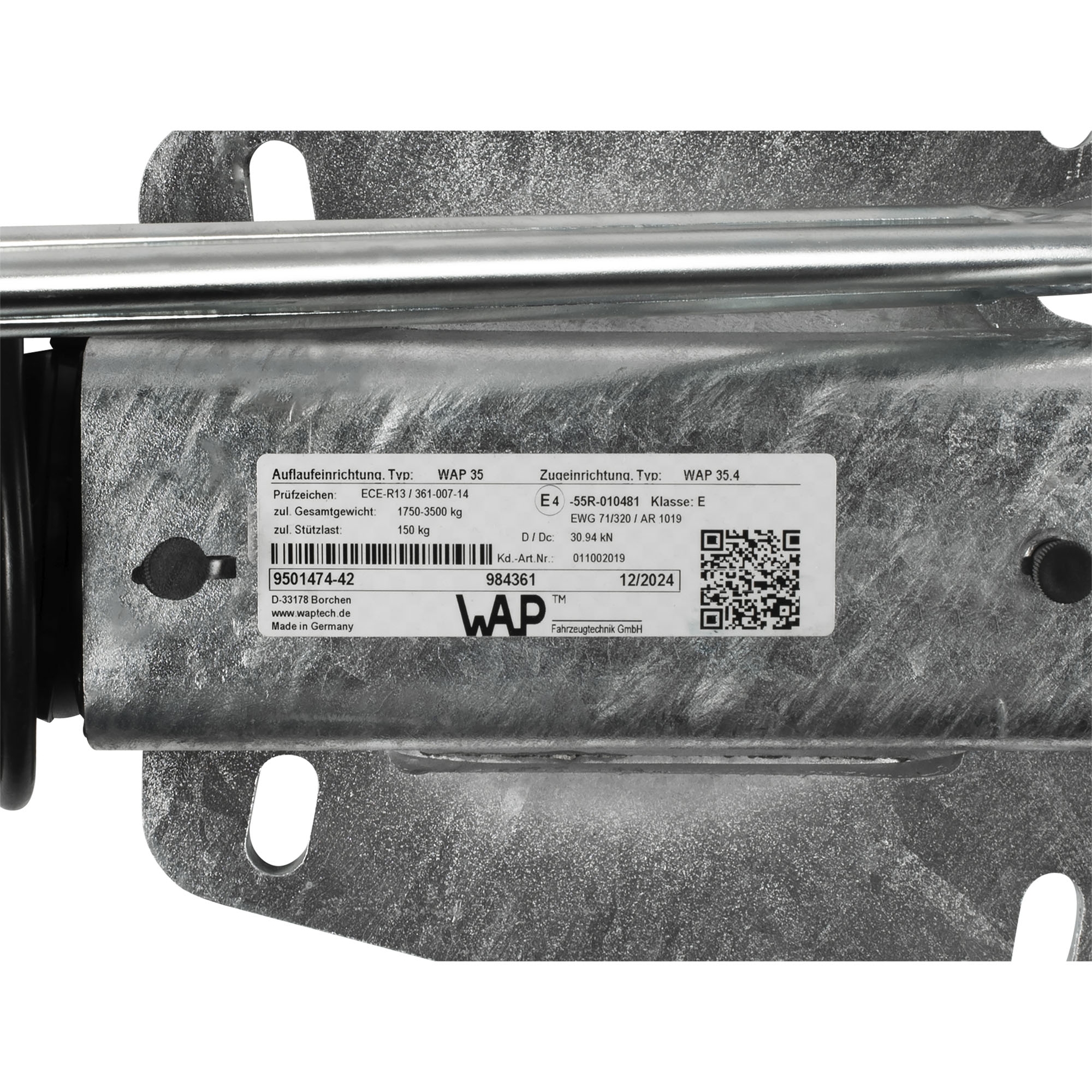 Commande de frein WAP, WAP35/35.4, 3500 kg