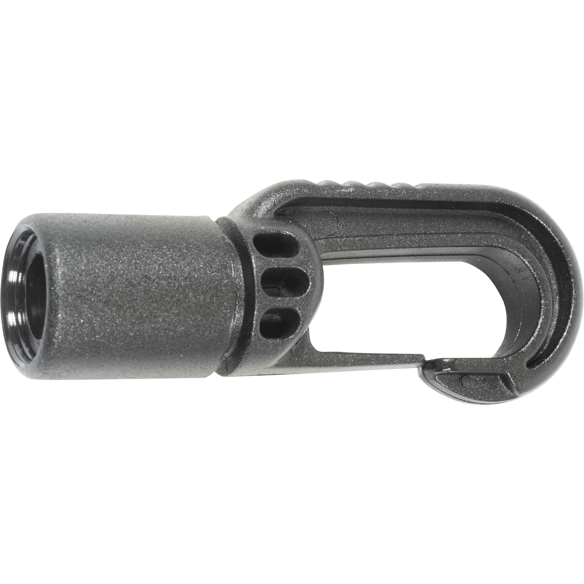 Crochet de carabine pour cordes extensibles, plastique, Ø de corde 8mm