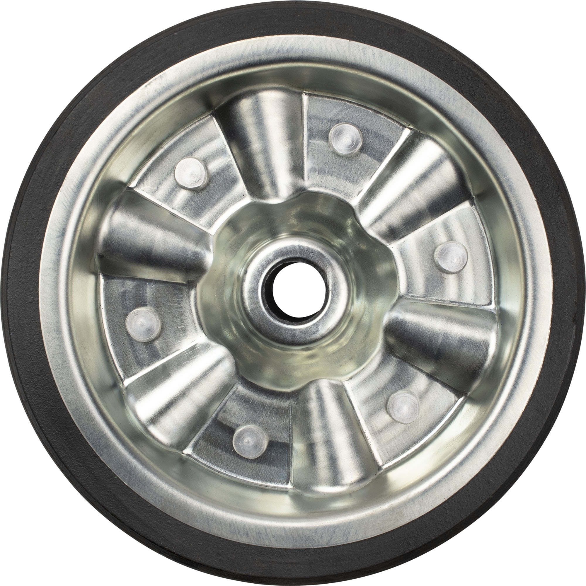 Galet de roue jockey, 200x50, jante acier