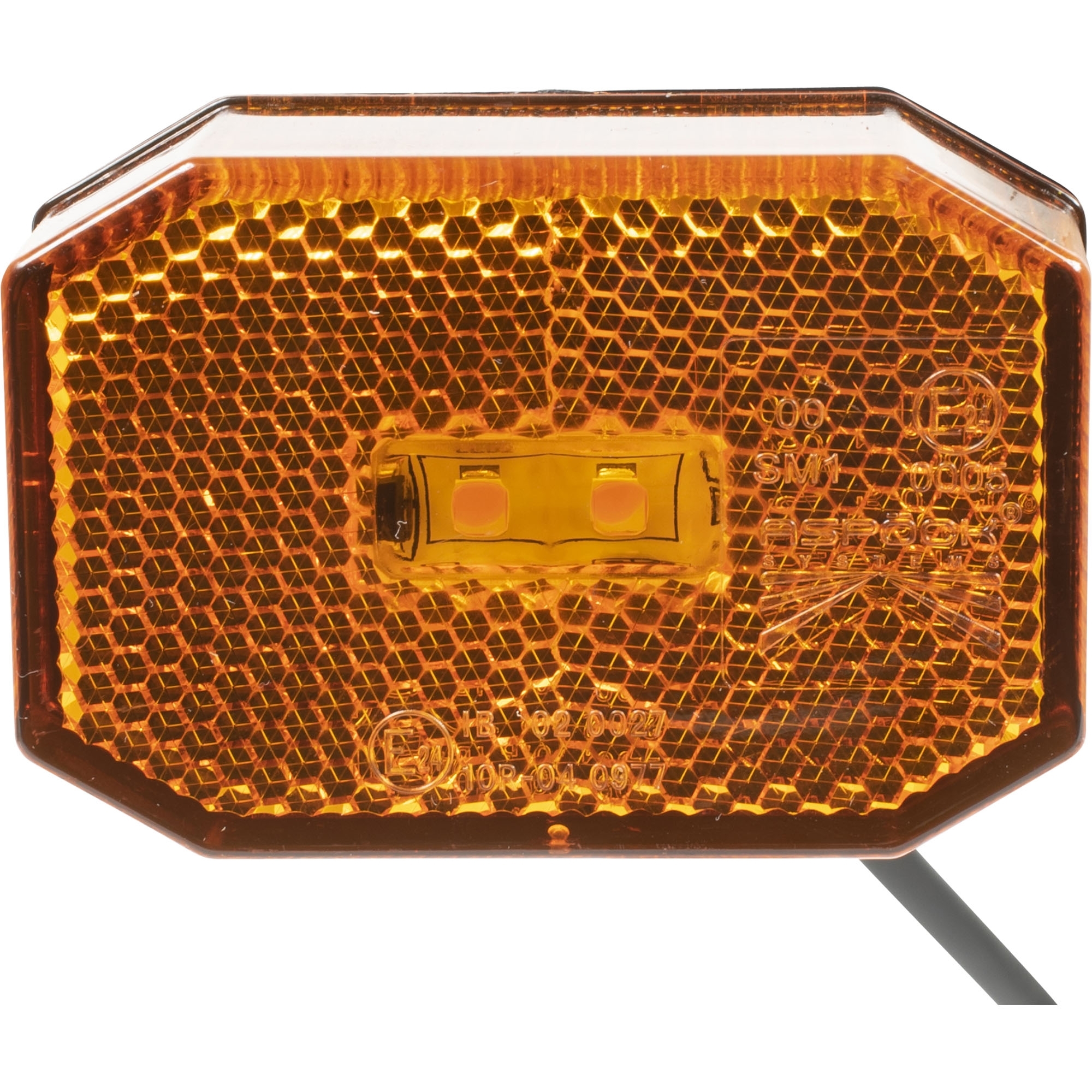 Feu de position latéral Aspöck Flexipoint LED, jaune, câble DC