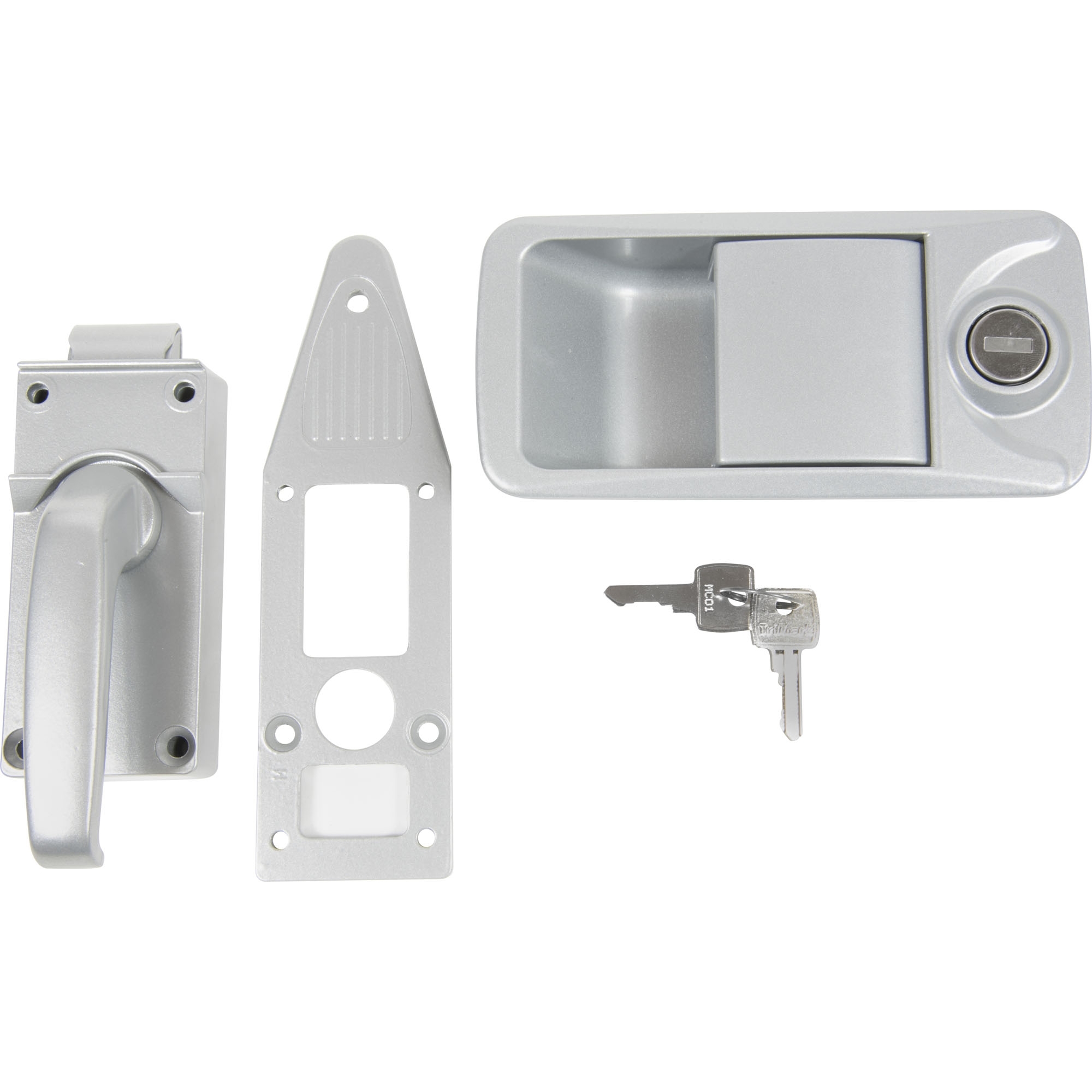 fermeture de porte 3 pièces pour caravane, dimensions 100 x 70 mm