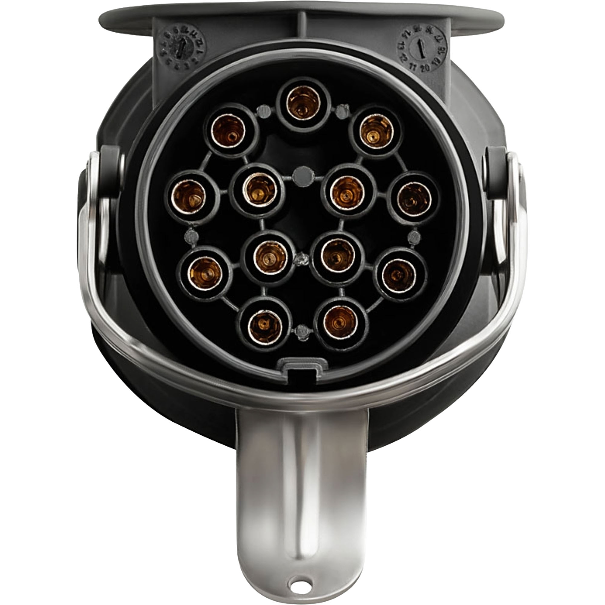 Réducteur de tension 24V, mâle 15 plots, à 12V femelle  7 plots