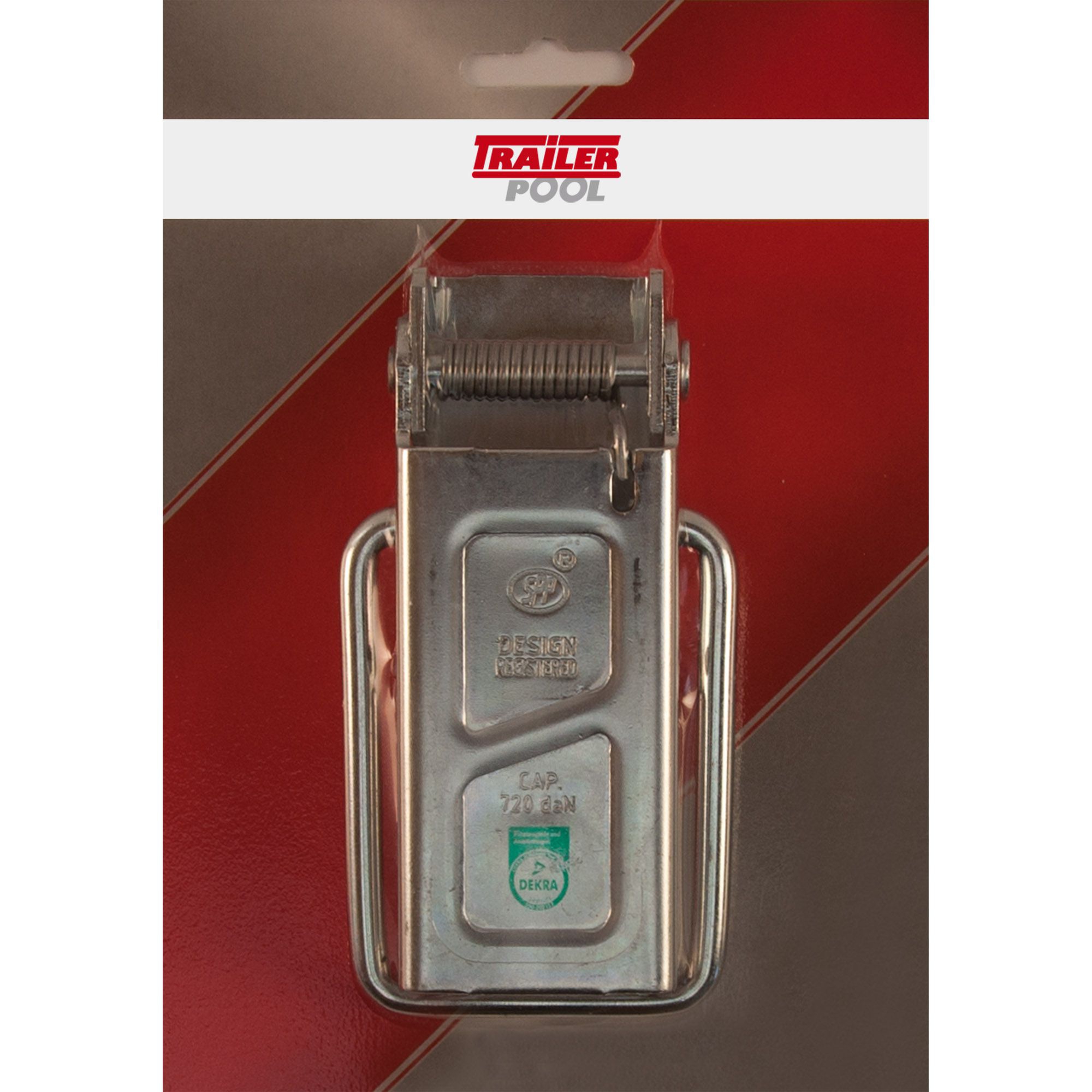 Fermeture excentrique à visser boucle d'accroche en fer rond, blister