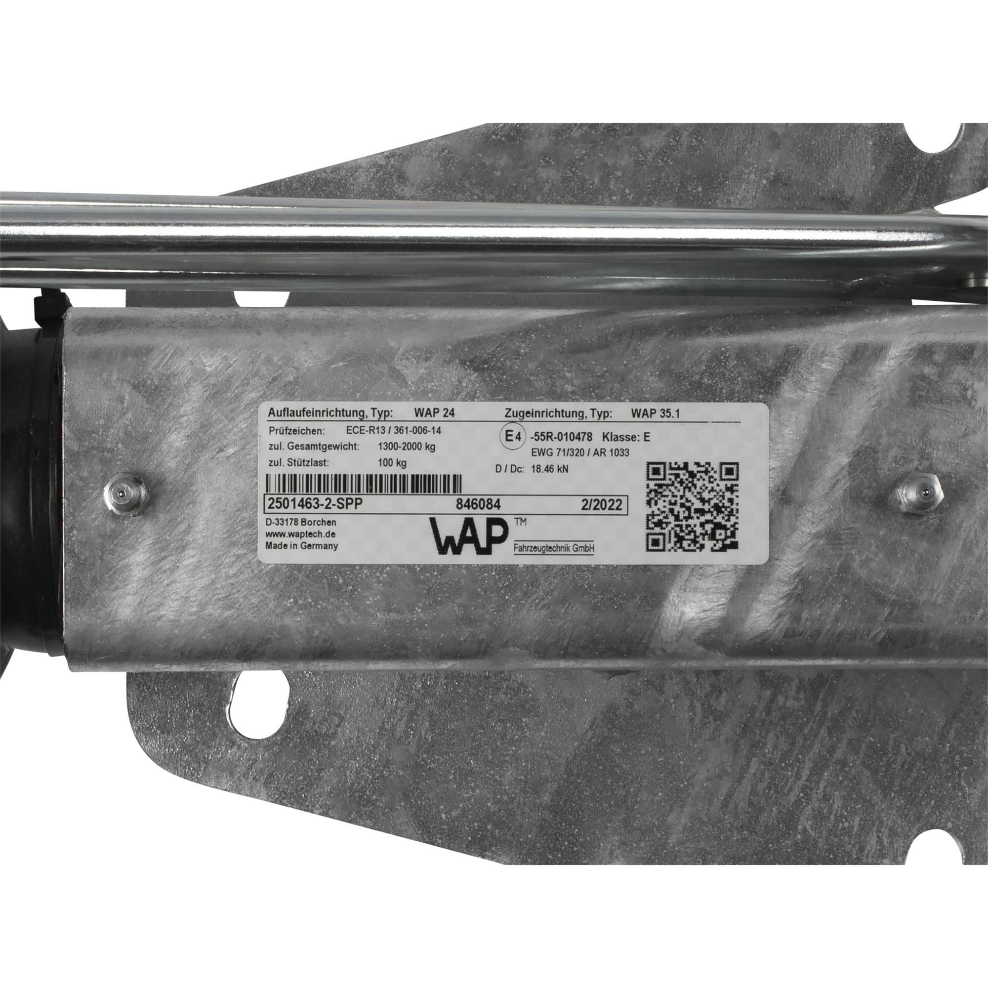 Commande de frein WAP, WAP24/35.1, 2000 kg
