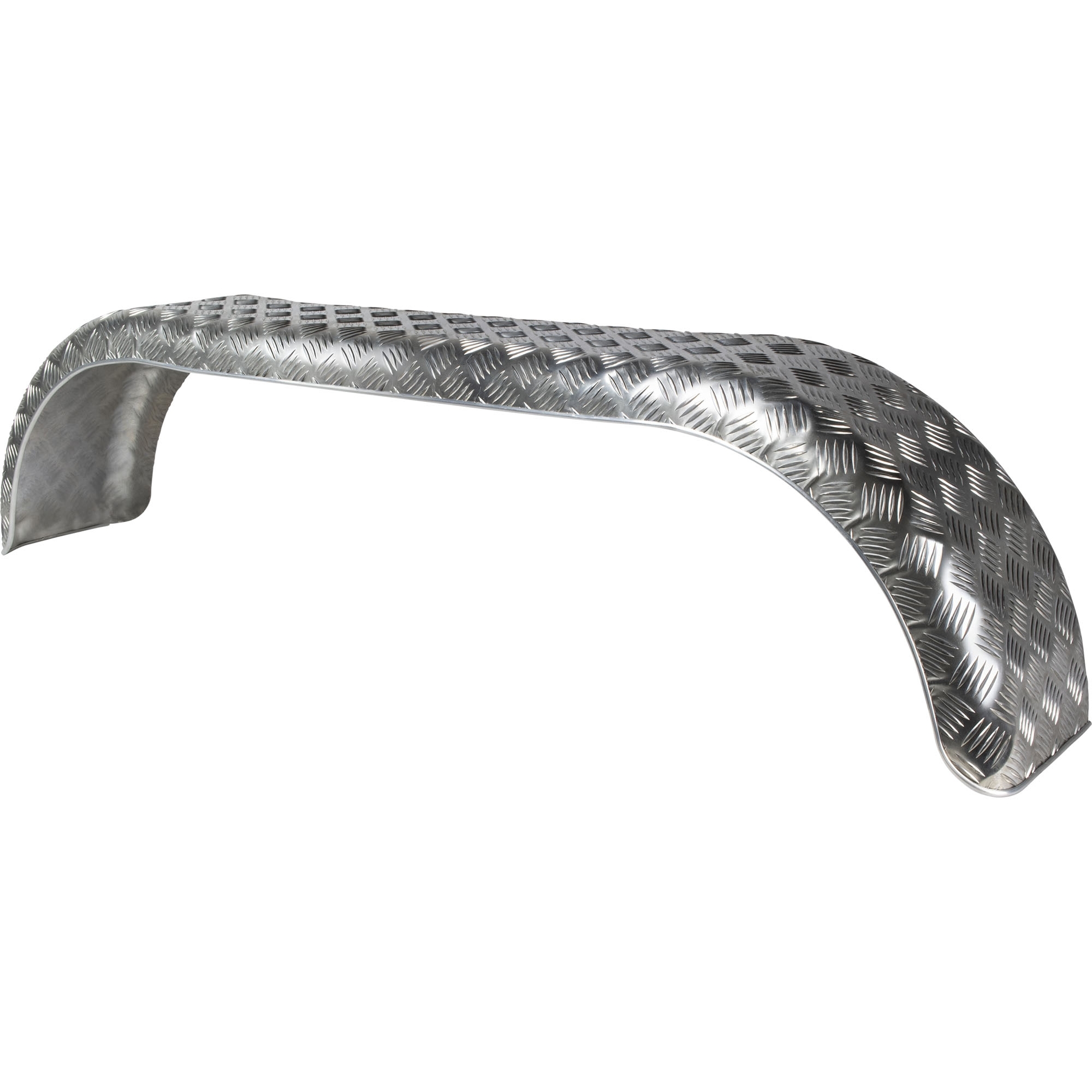 Garde boue double arrondi, Alu, Larg. 240 mm, Long. 1500 mm