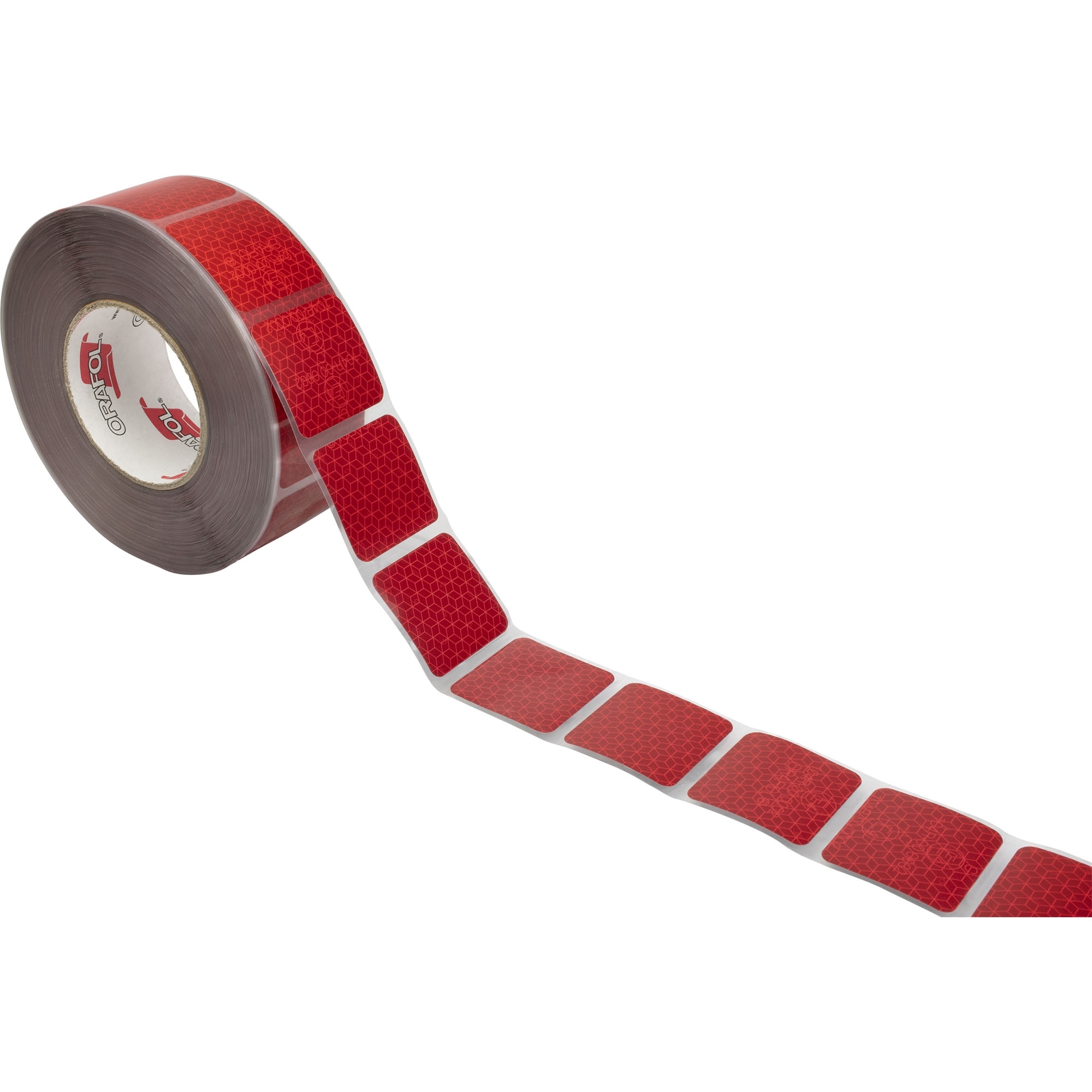 Bande réfléchissante segmentée, Orafol, rouge