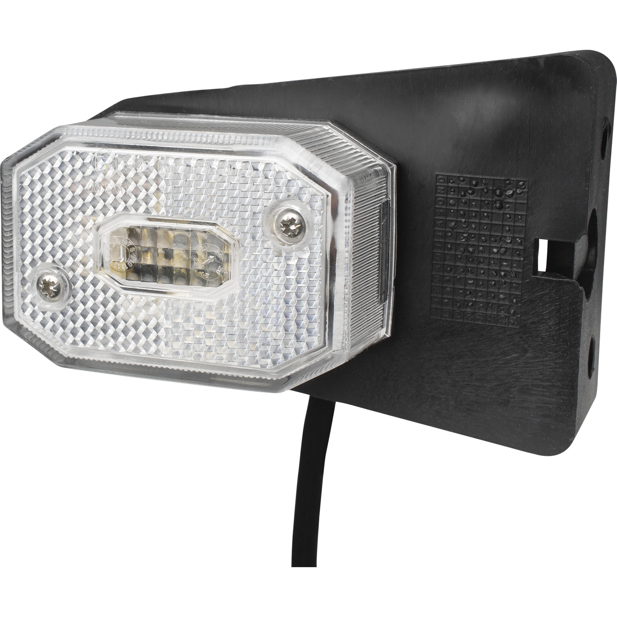 Feu de position latéral Aspöck Flexipoint I, blanc, avec support