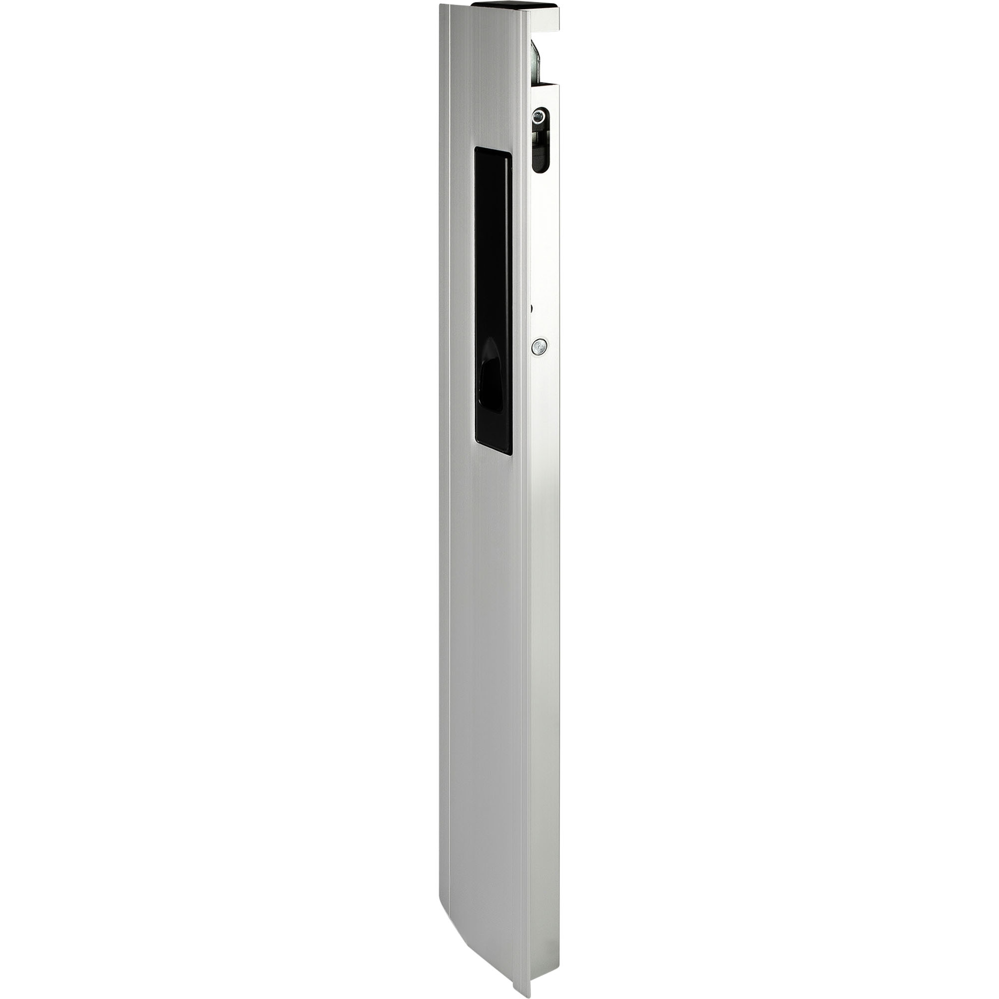 fermeture à levier encastré, coté D,  aluminium H. 600 mm ép. 25mm