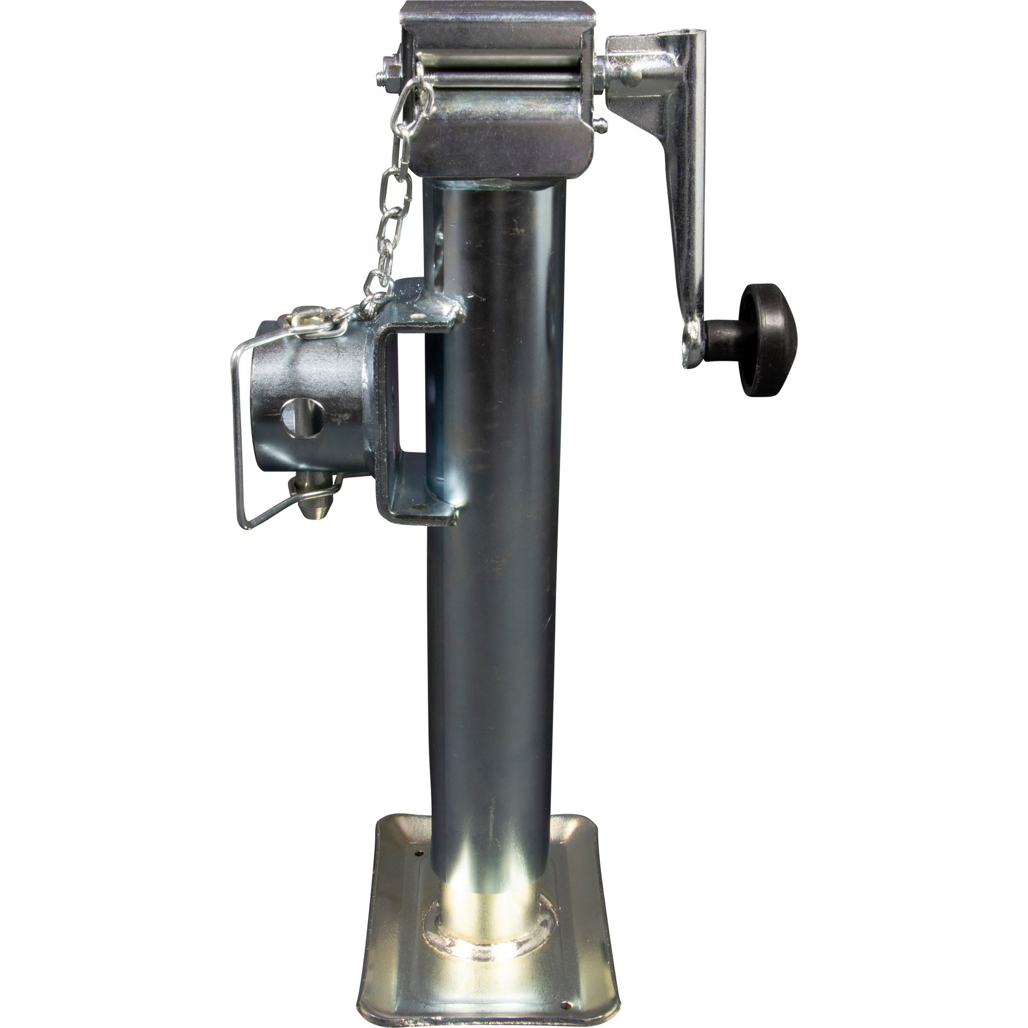 Béquille pivotante et réglable en hauteur, Lg 430 mm, manivelle