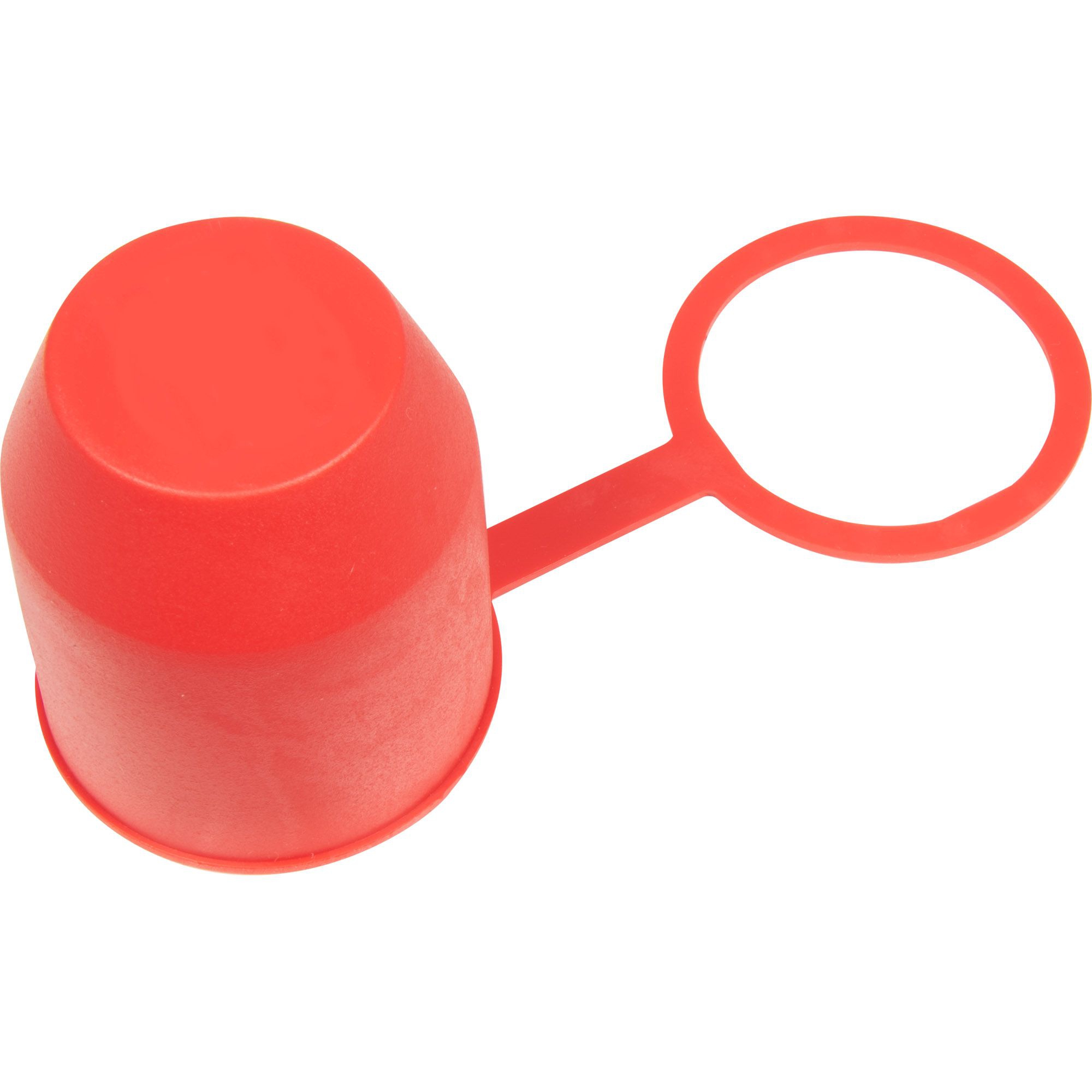 Câche rotule avec anneau de fixation, rouge