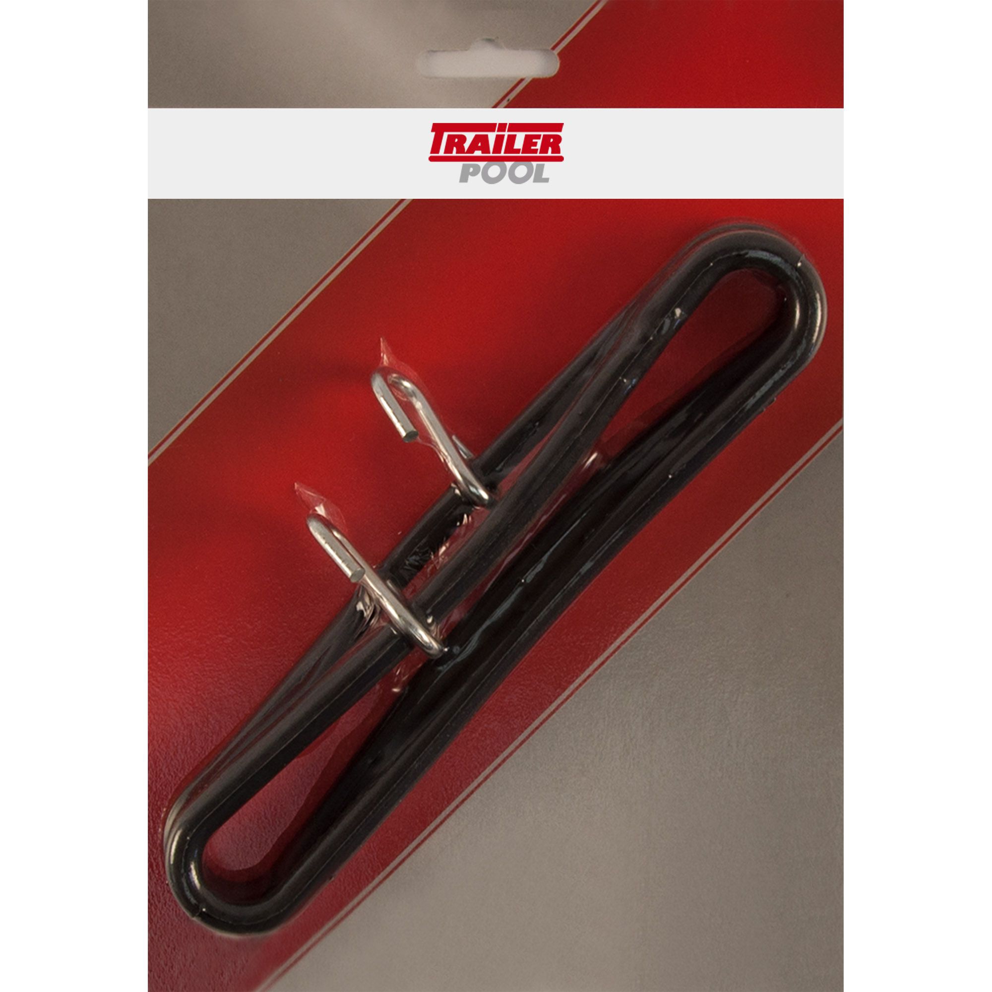 2 x tendeurs caoutchouc avec crochet, Lg 200 mm, Ø 8 mm, noir 2 x tendeurs caoutchouc avec crochet, Lg 200 mm, Ø 8 mm, noir