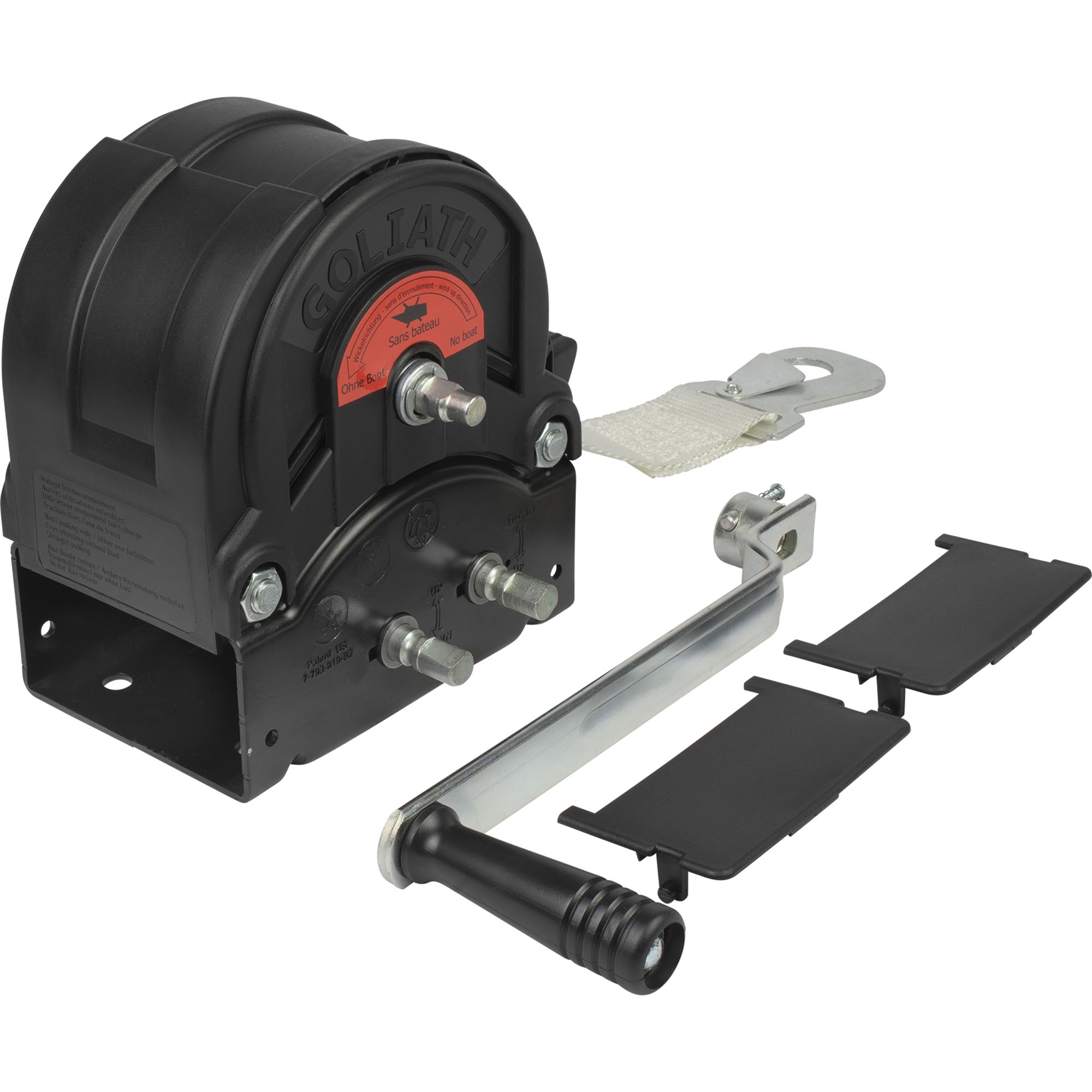 Treuil à main, TS1200, 1200 kg, bande 8 m