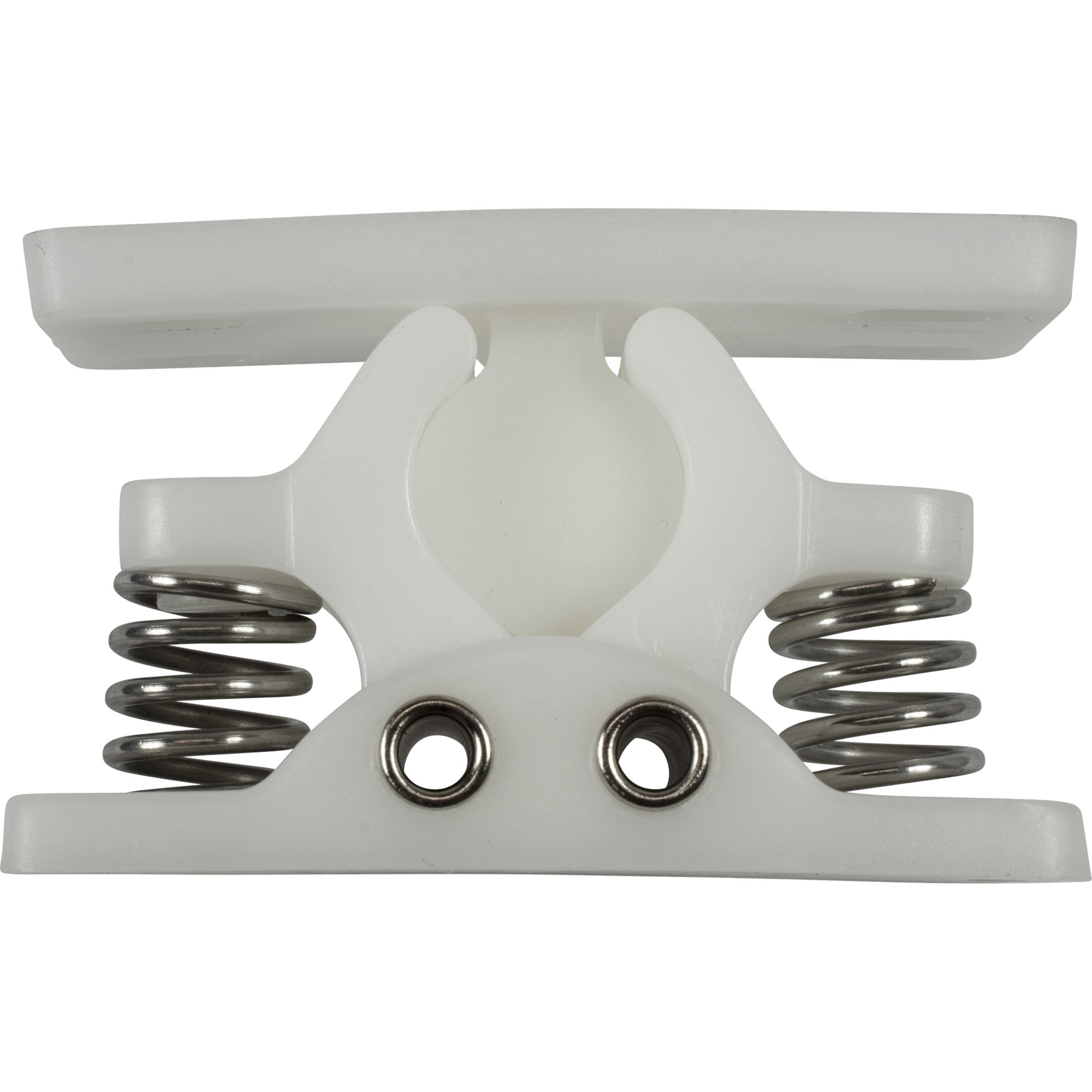 Kit arrêt de porte clispable, 2 pièces,  PVC blanc