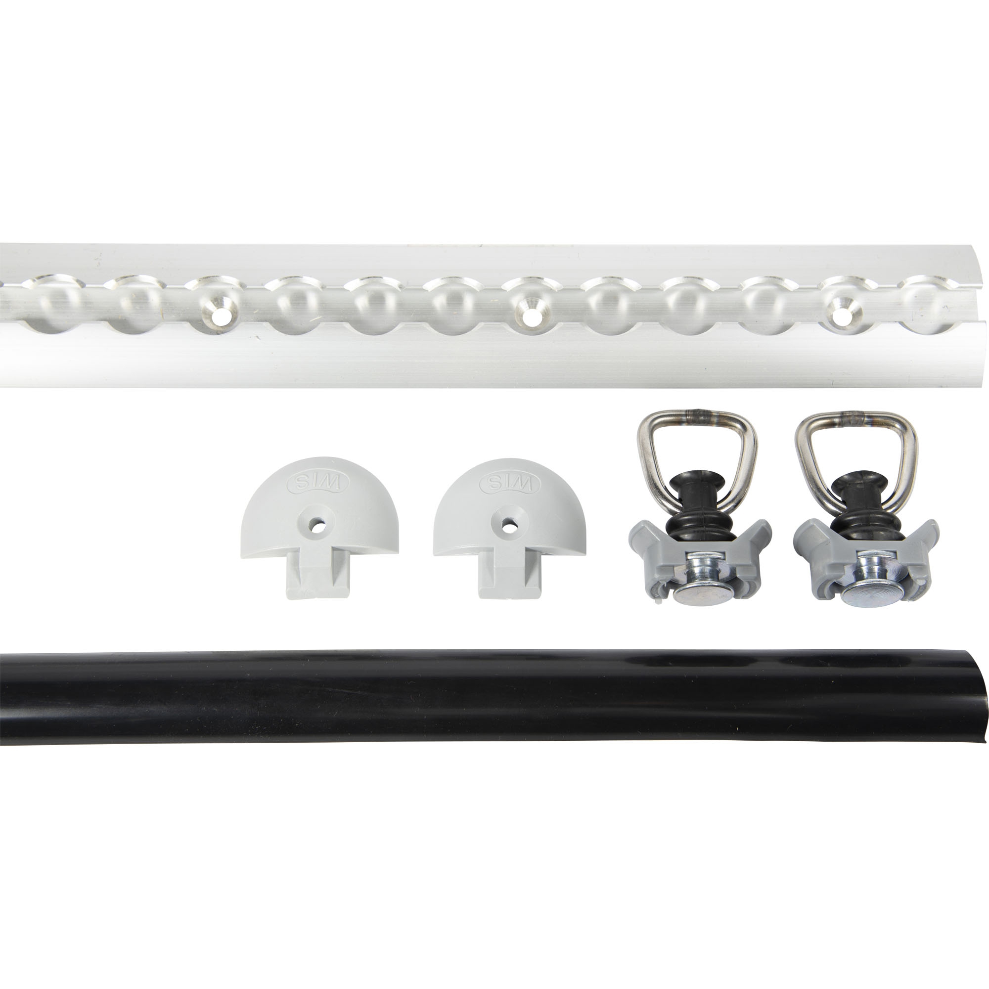 Ensemble de rails d'arrimage, 1000 mm, Aluminium Ensemble de rails d'arrimage, 1000 mm, Aluminium