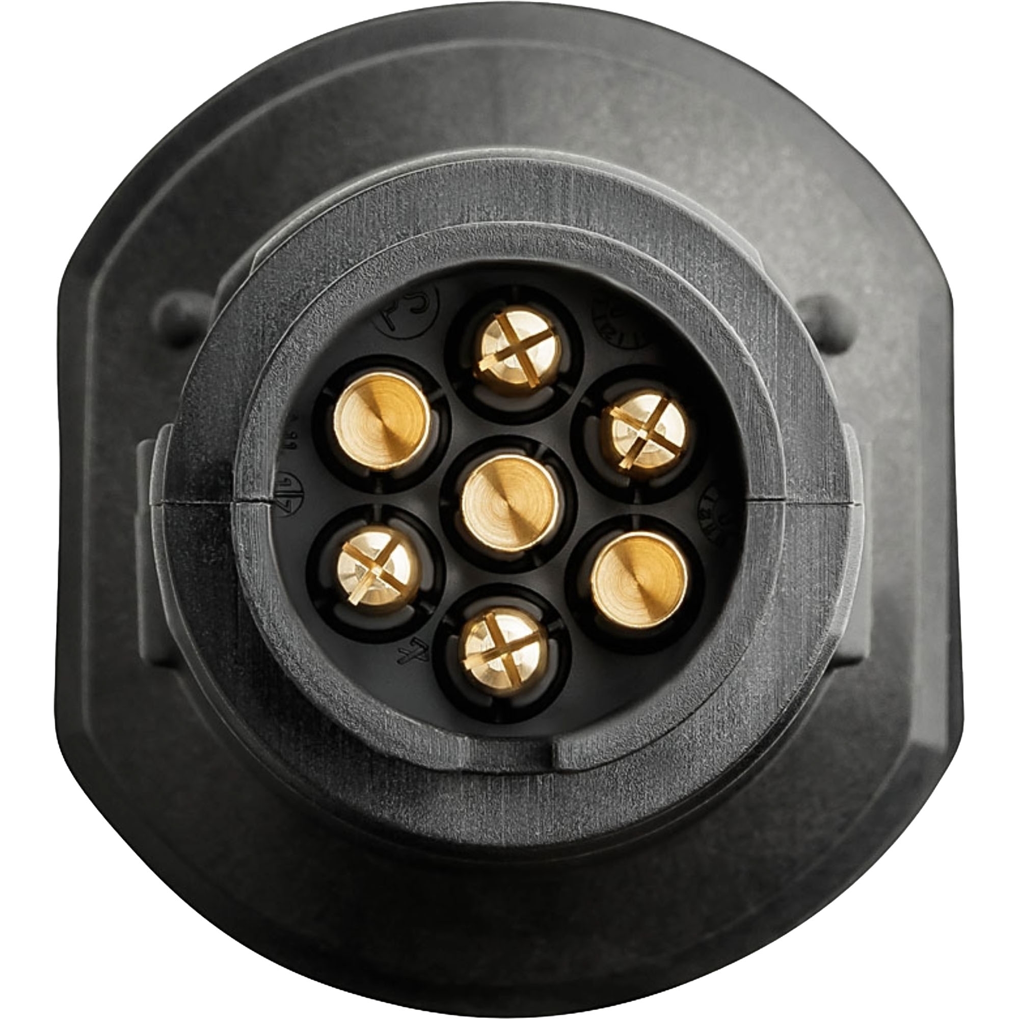 Réducteur de tension 24V avec 2 sorties socle 7 plots 12V