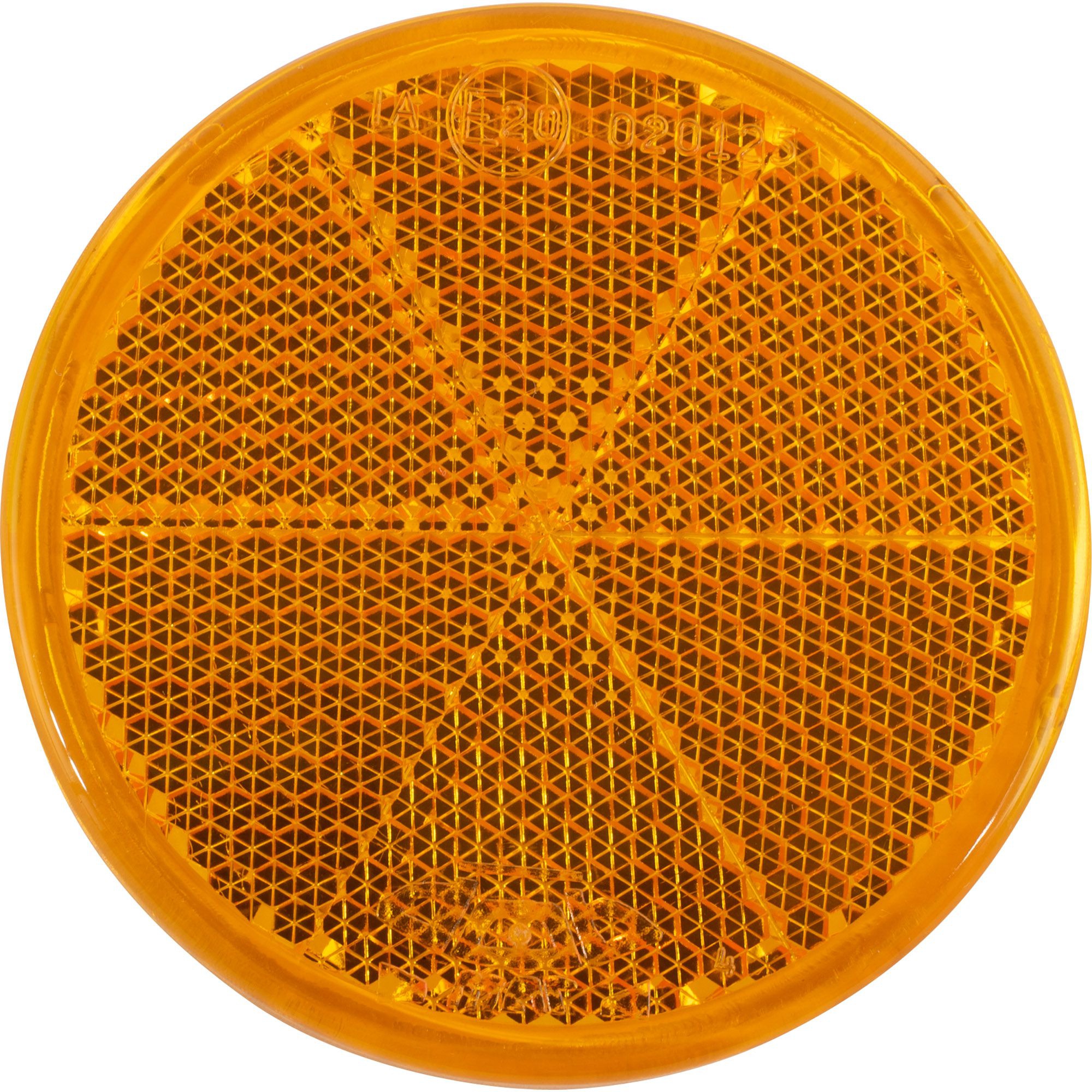 Catadioptre réfléchissant orange et rond, autocollant