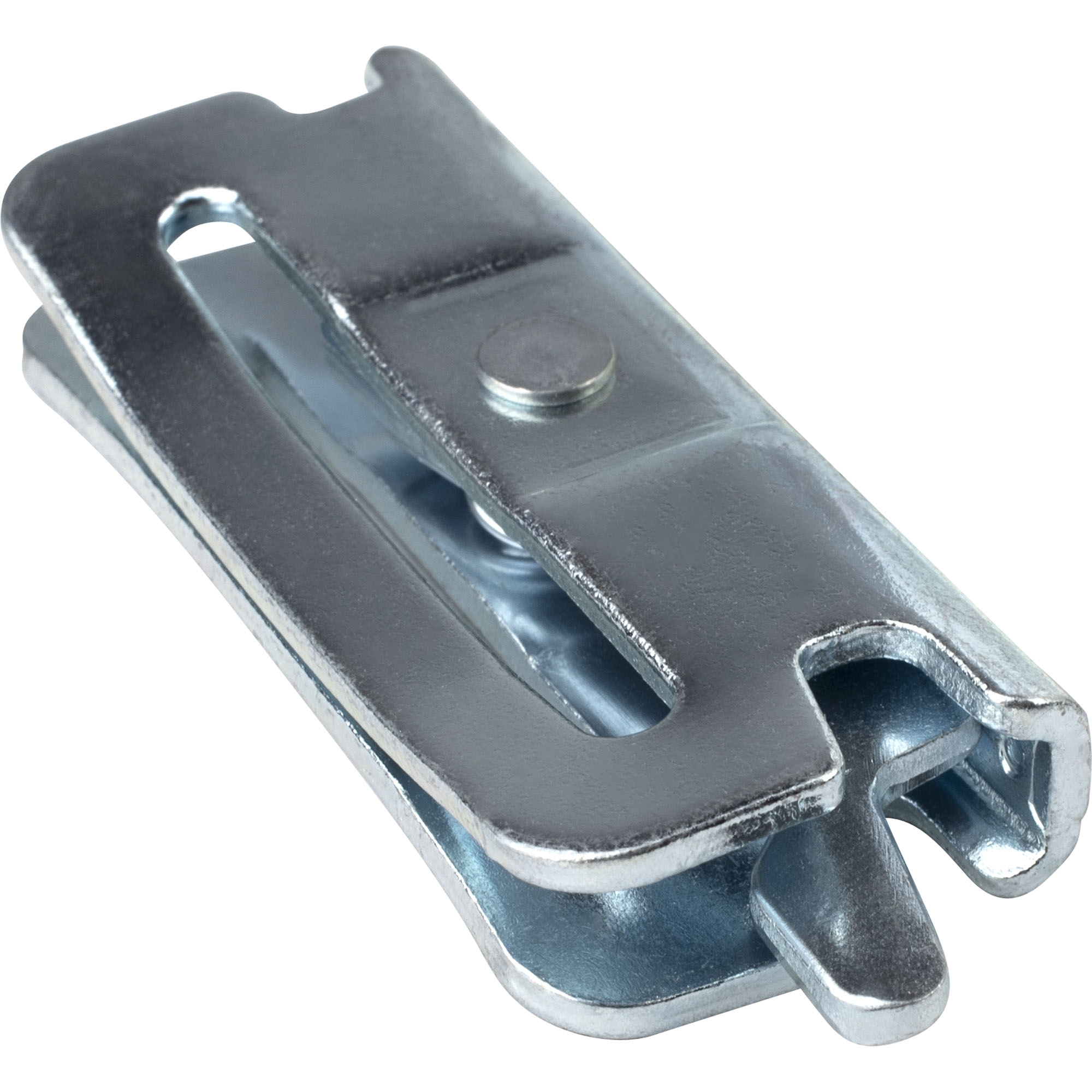 Pièce d'accroche pour rail mixte, pour sangle largeur 45 mm maxi