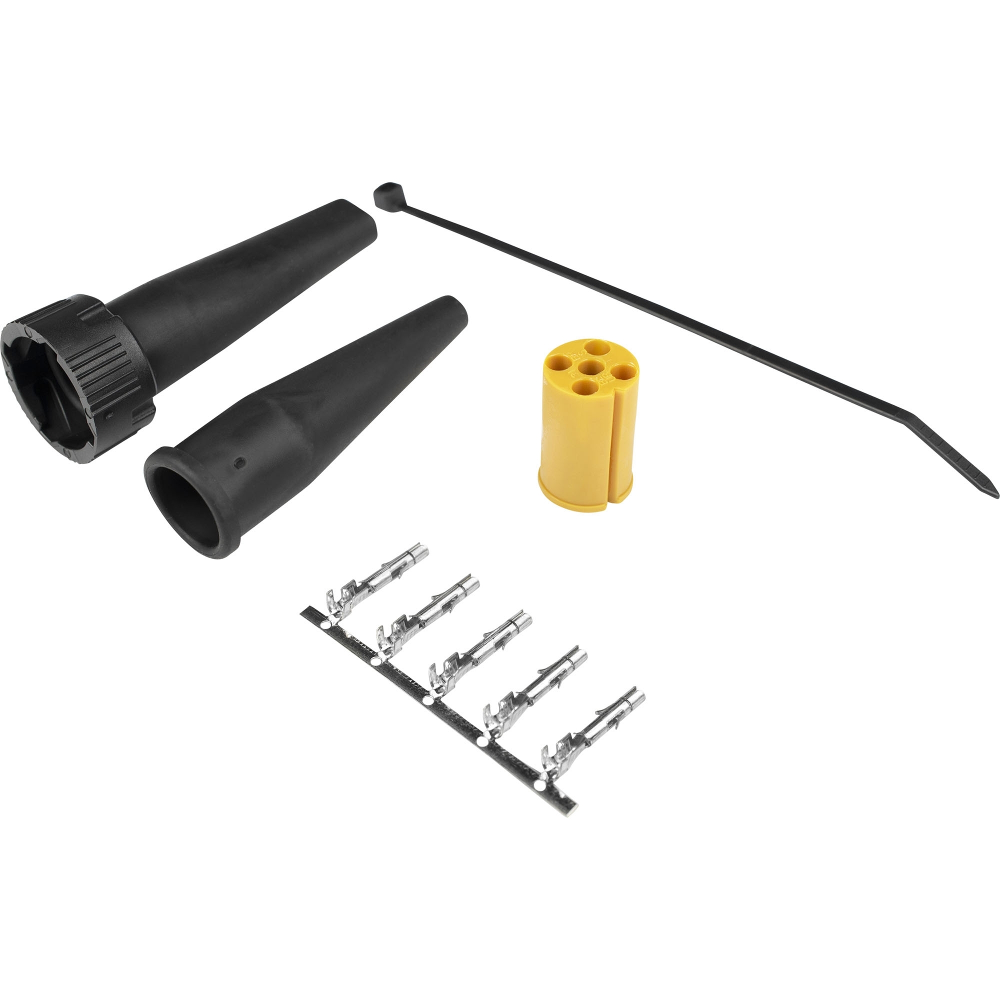 Connecteur baïonnette 5 broches, jaune/gris = gauche