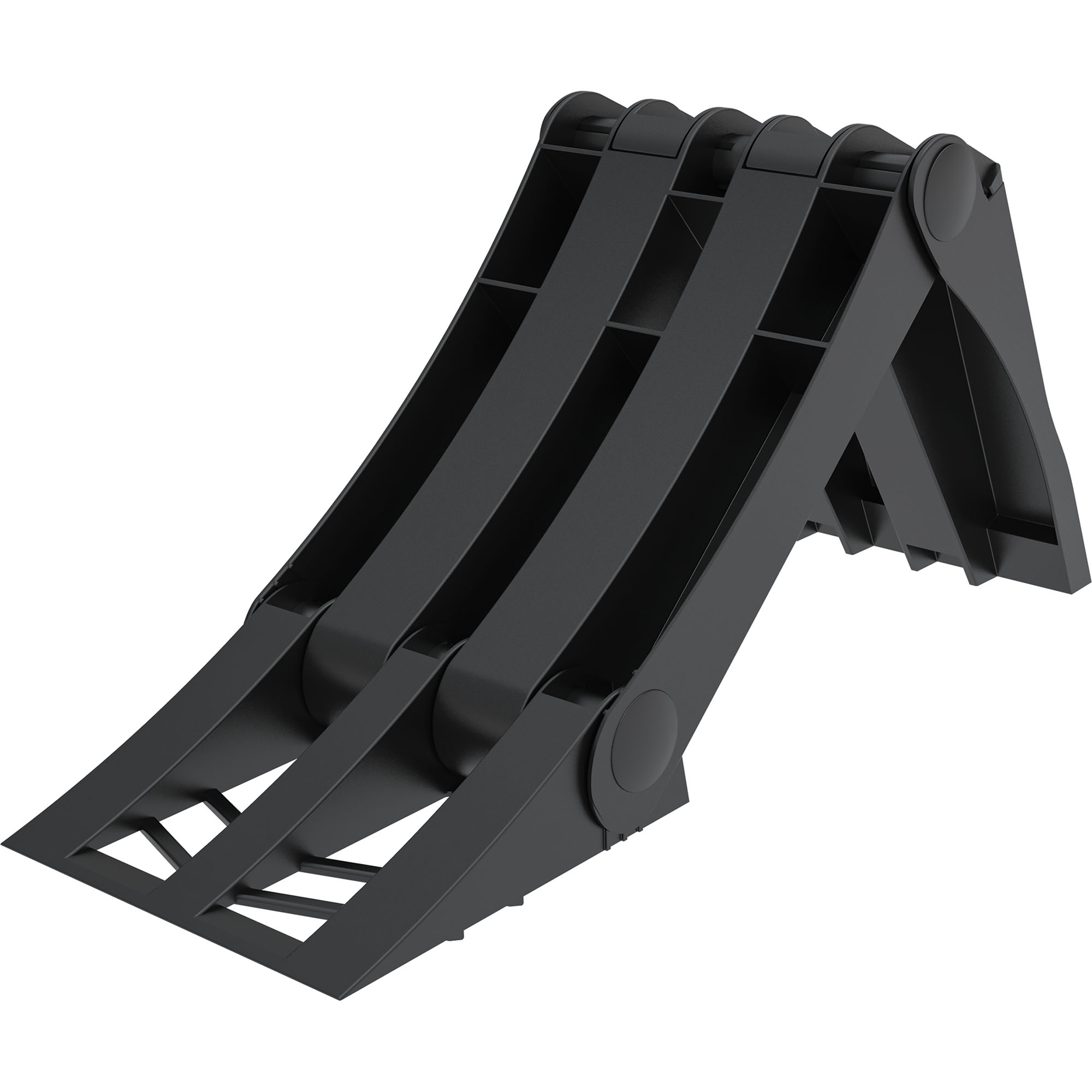Pied de support pliable, L 320 mm, R jusqu'à 360 mm, plastique, noir