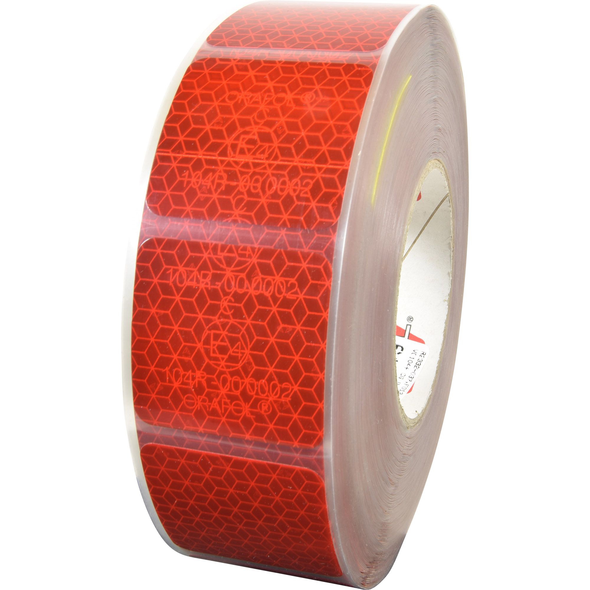 Bande réfléchissante segmentée, Orafol, Lg  50m, rouge