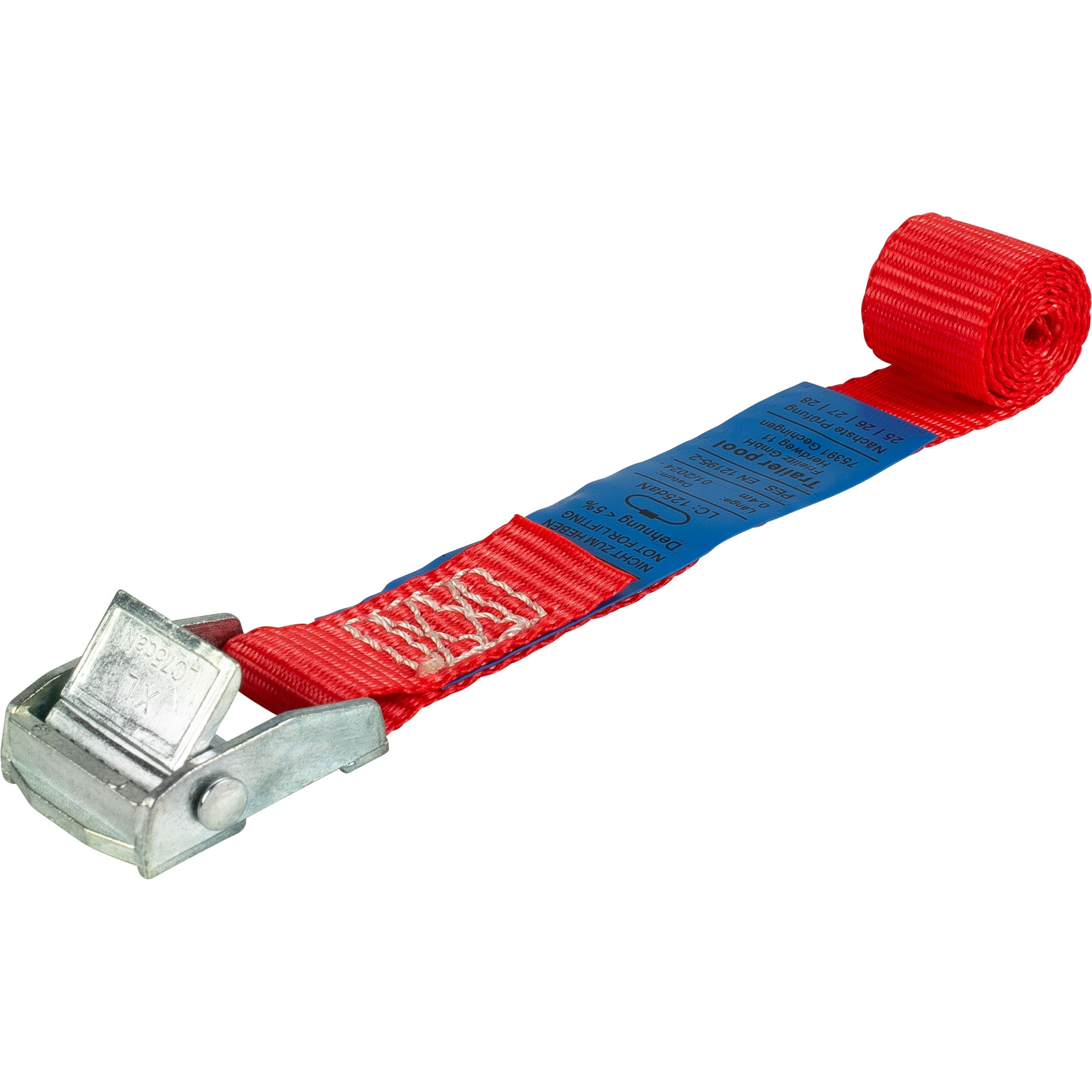 Sangle 1-pce sans crochet L 400 mm, U250 daN rouge
