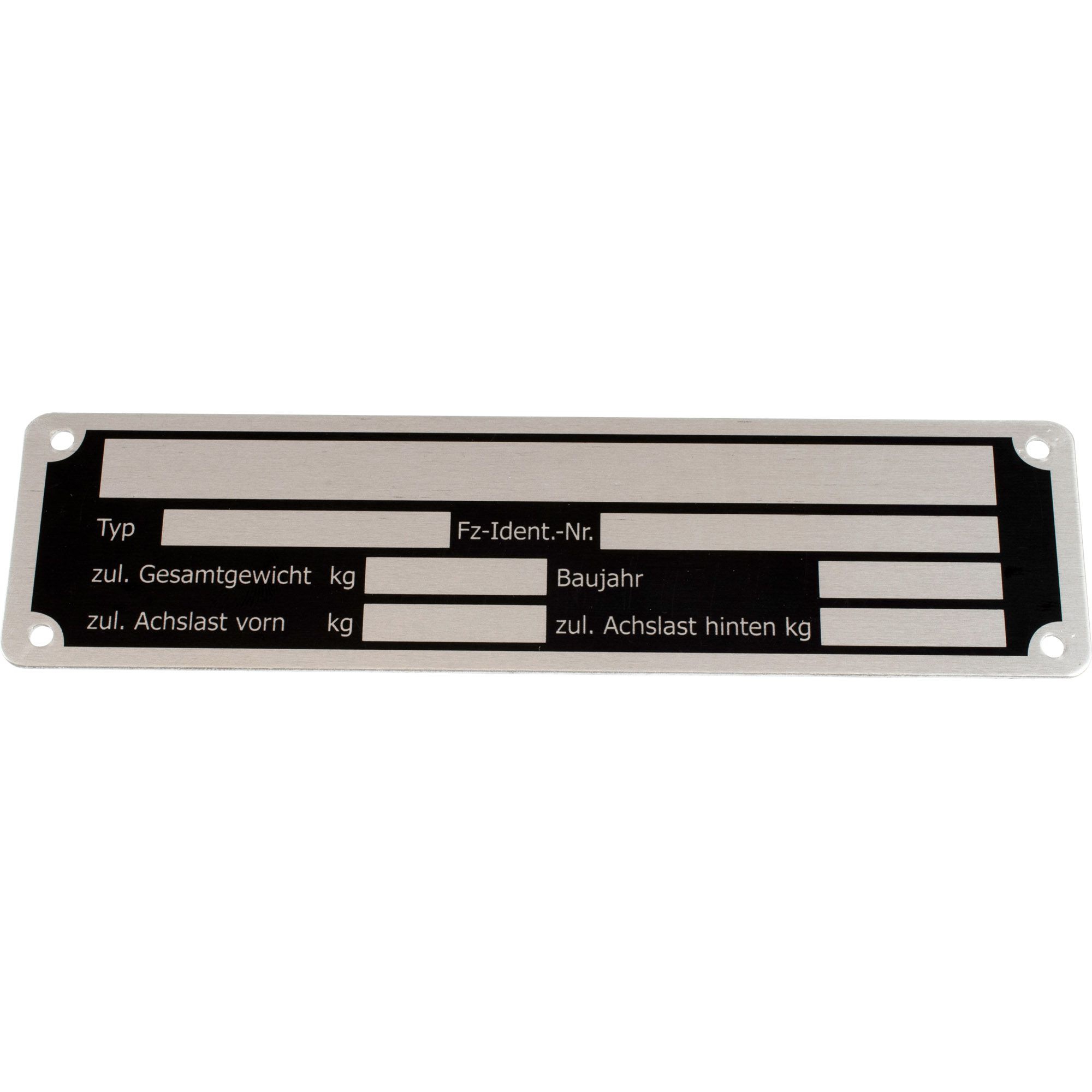 Plaque signalétique à visser, 150 x 35 mm