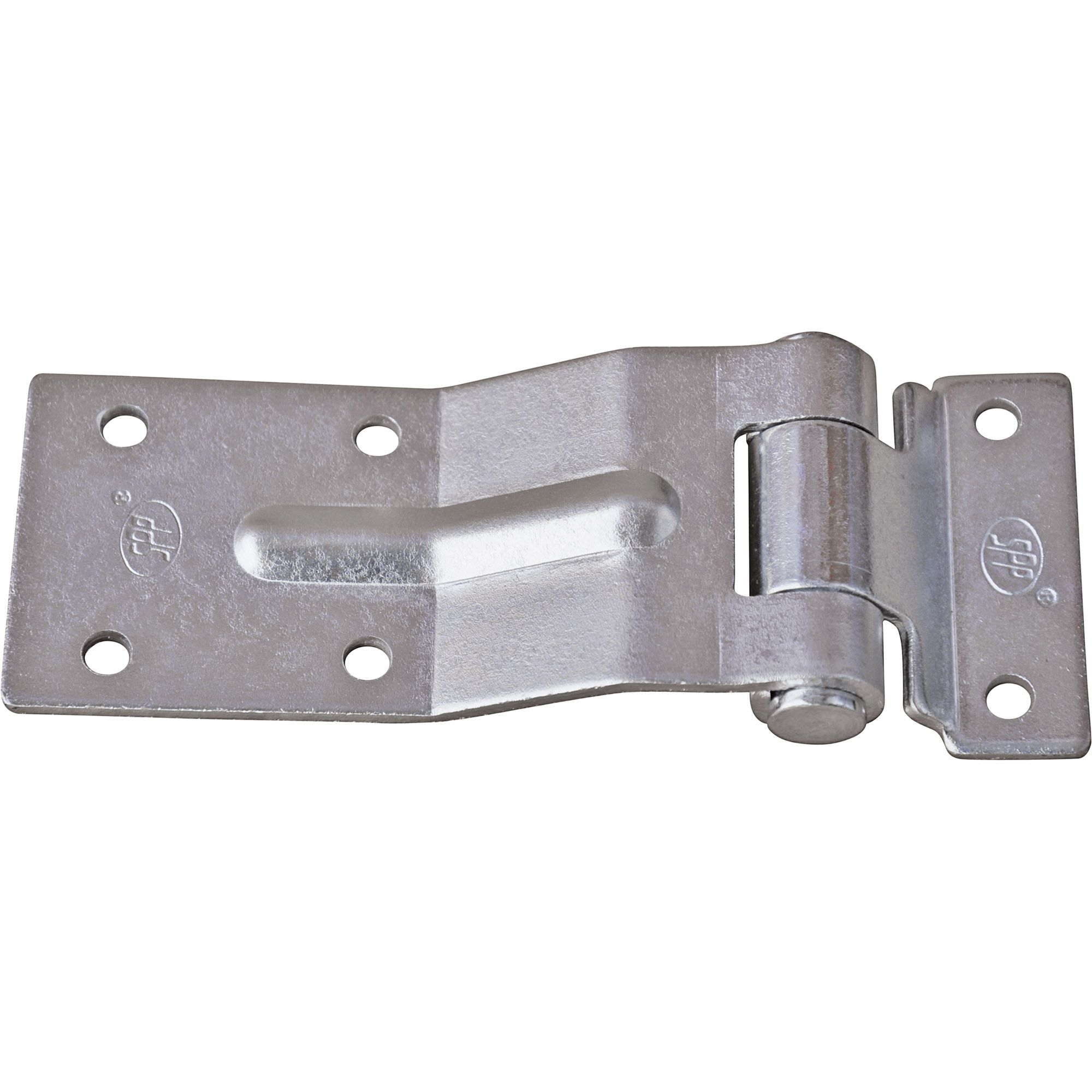Charnière coudée en acier zingué, longueur totale 148 mm Charnière coudée en acier zingué, longueur totale 148 mm