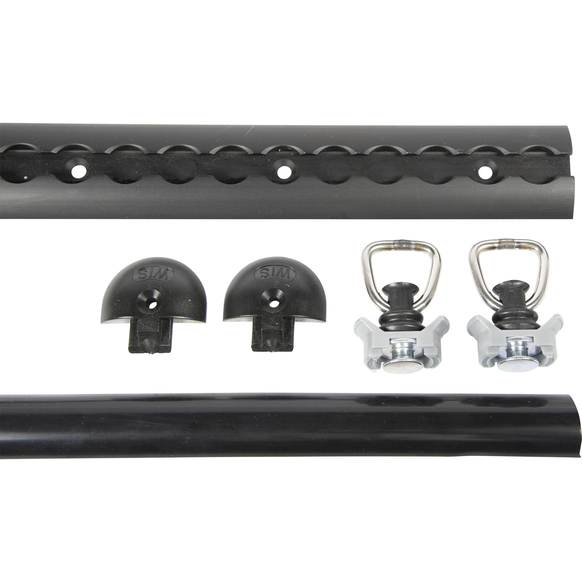 Ensemble de rails d'arrimage, 1000 mm, Aluminium Ensemble de rails d'arrimage, 1000 mm, Aluminium