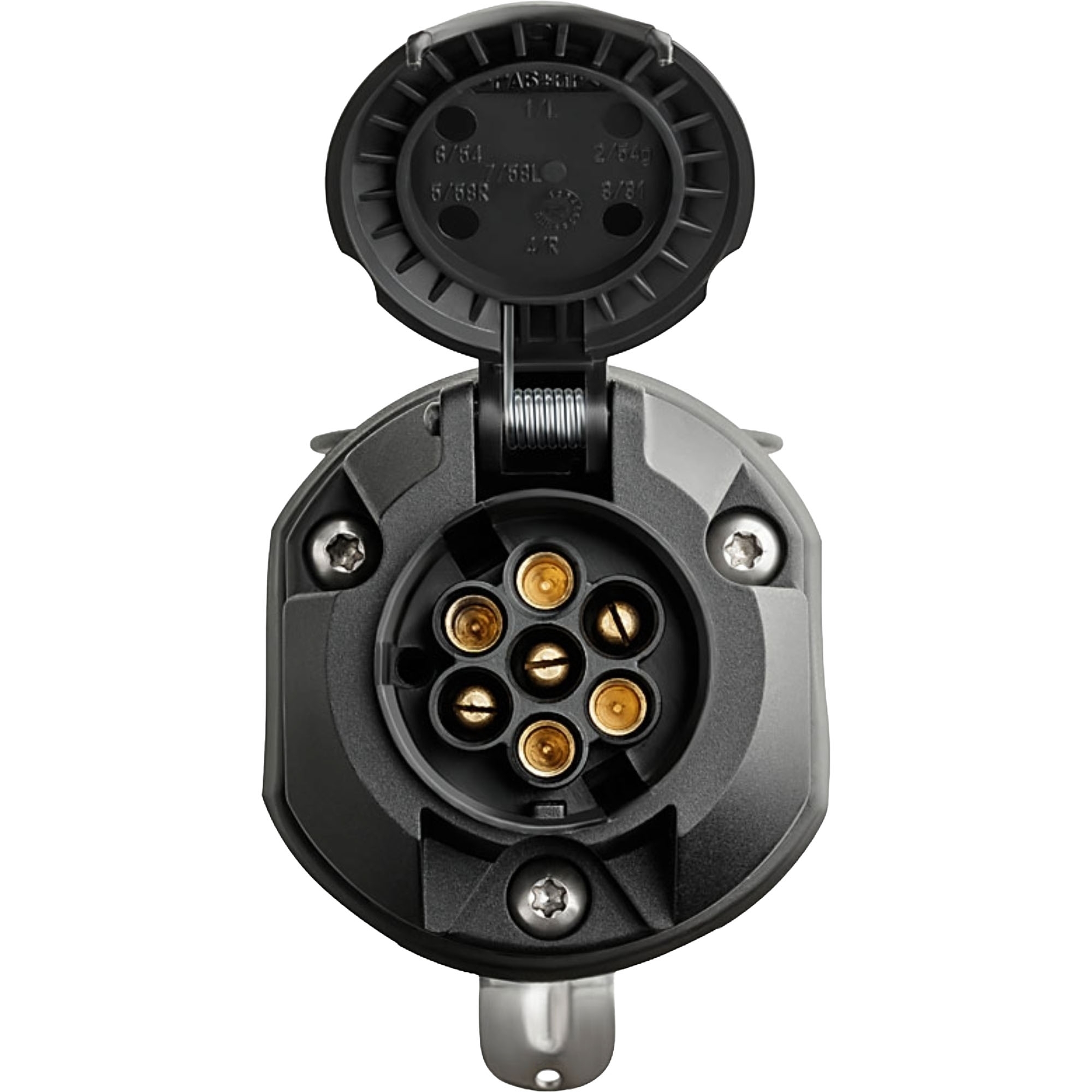 Réducteur de tension 24V, mâle 15 plots, à 12V femelle  7 plots