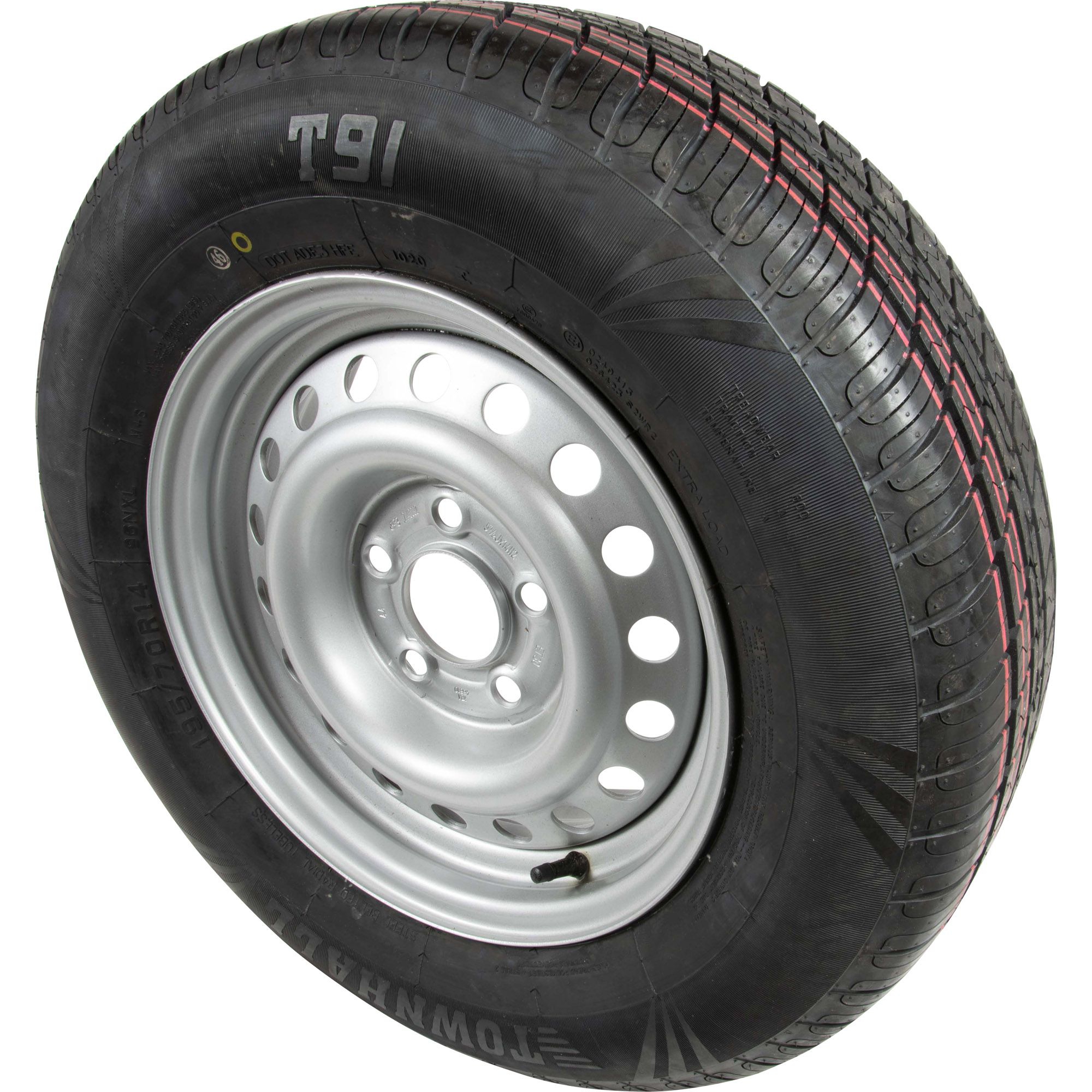Roue 195/70R14, jante 5.5Jx14H2, 5/67/112, ET30, LI 96N