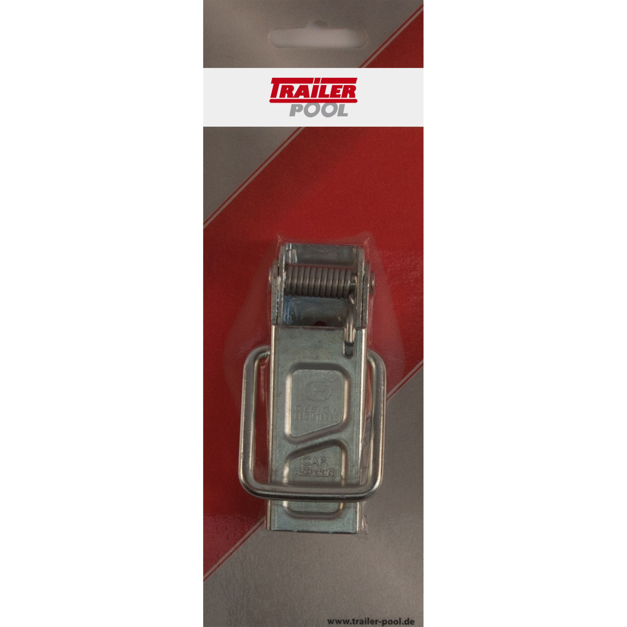 Fermeture excentrique à visser boucle d'accroche en fer rond, blister