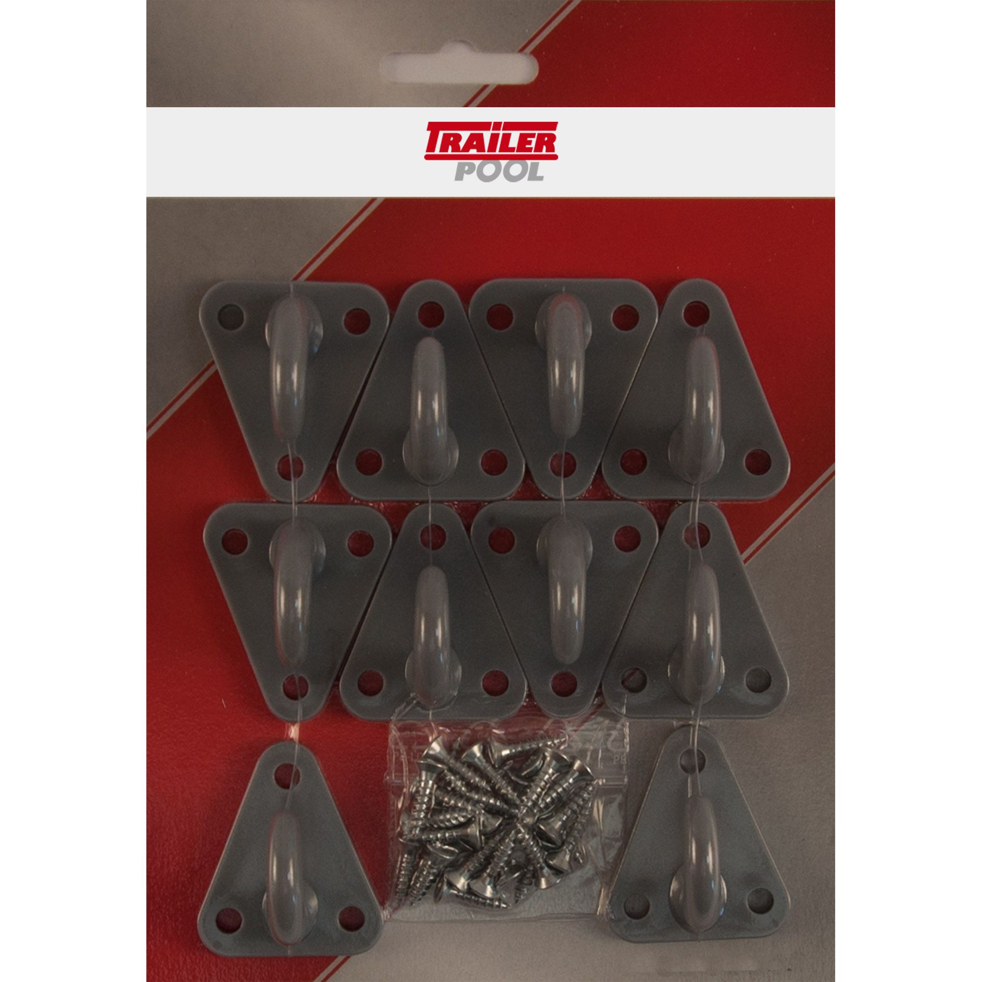 Ensemble de fixation pour filets et bâches, 10 crochets pour bâches, 3