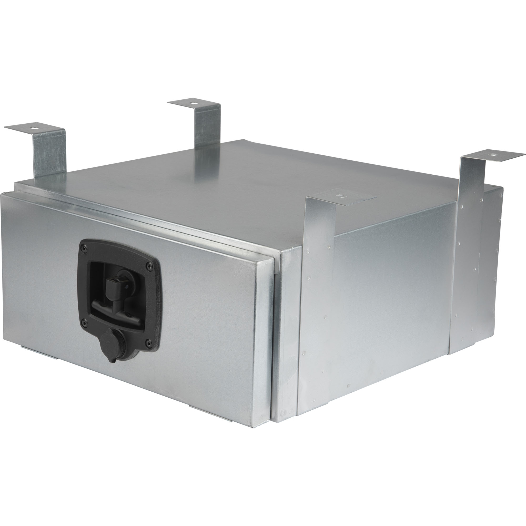 Coffre de rangement, galvanisé, avec support support, 400x420x180 mm